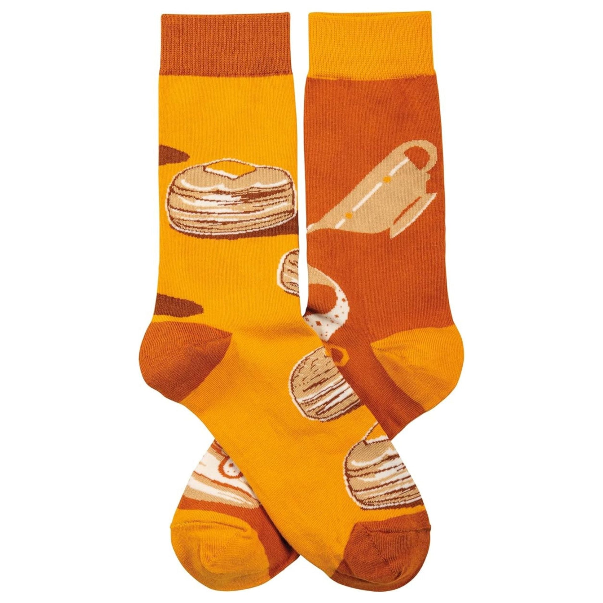 Biscuits & Gravy Socks | Mismatched Cotton Novelty Socks