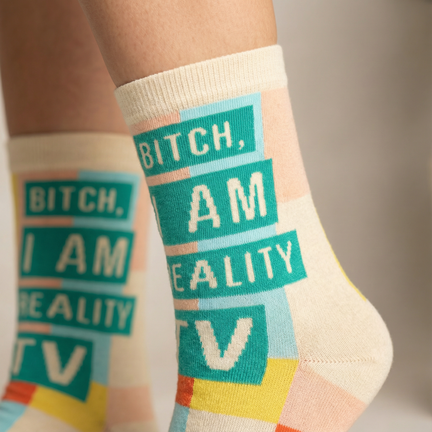 Bitch I Am Reality TV Women's Ankle Socks | BlueQ at GetBullish