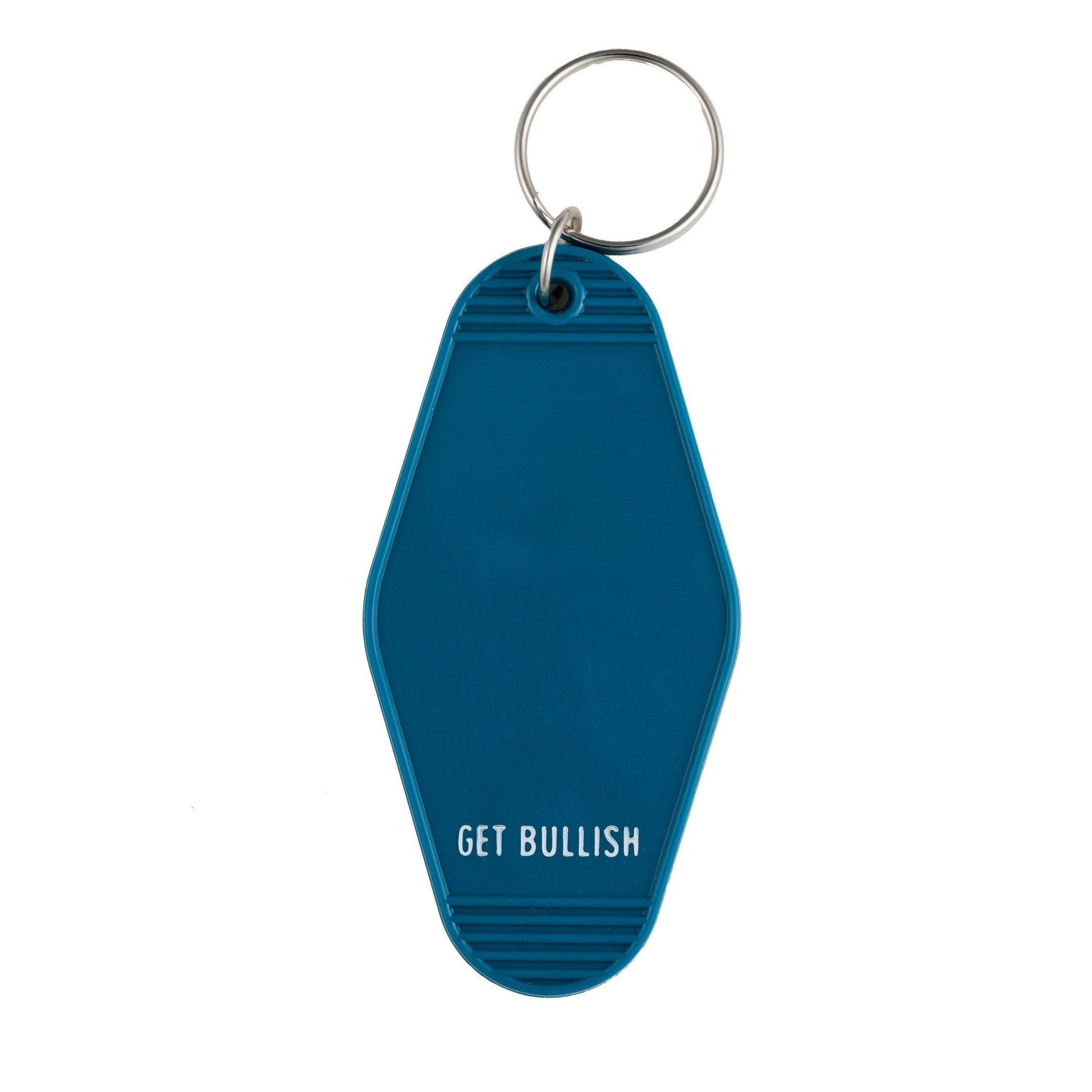 Black Friday Sale - Crusty Old Gen X Lady Who Can't Even Motel Keychain in Blue