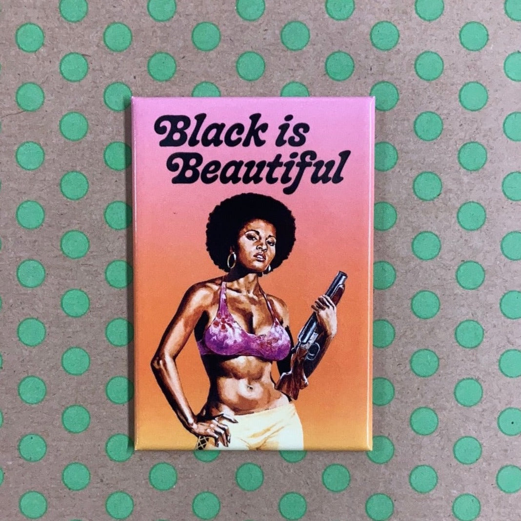 Black Is Beautiful Fridge Magnet | 2" x 3