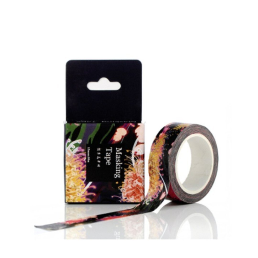 Black Tropics Washi Tape | Gift Wrapping and Craft Tape