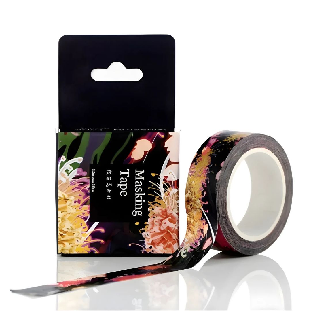 Black Tropics Washi Tape | Gift Wrapping and Craft Tape