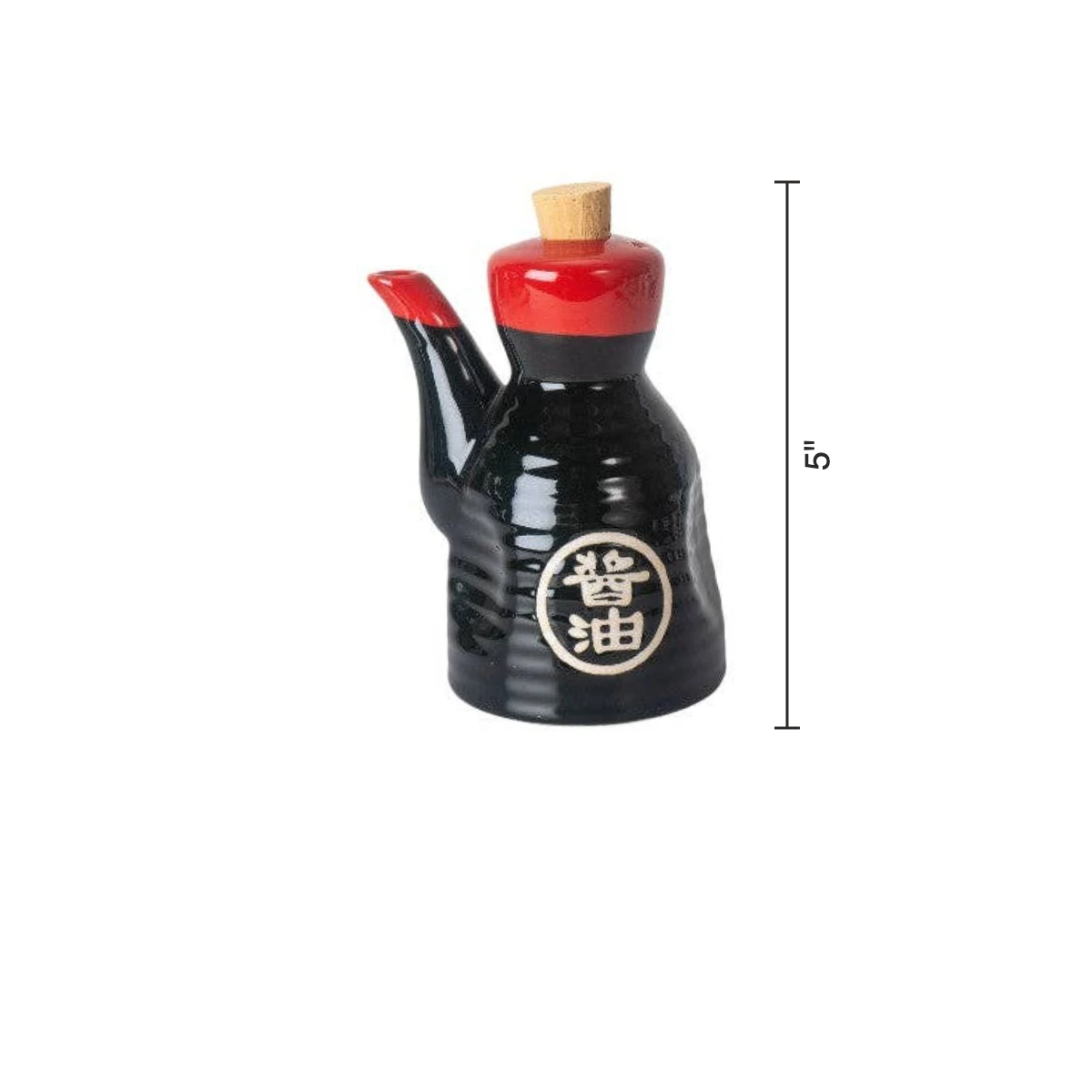 Size chart: soy sauce dispenser 5 inches tall