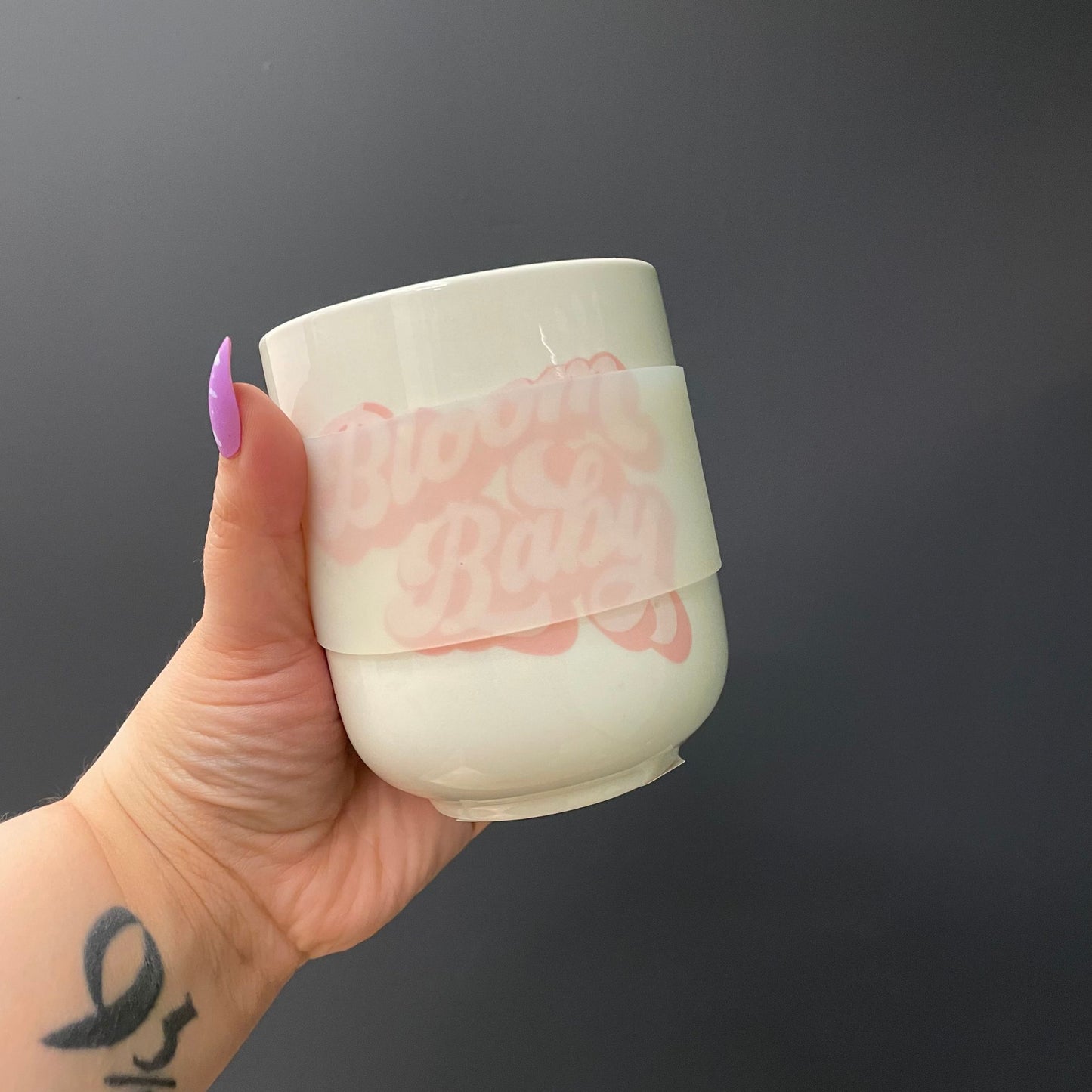 Bloom Baby Ceramic To Go Mug | Holds 16 oz. | Eco Mug with Silicone Lid and Sleeve