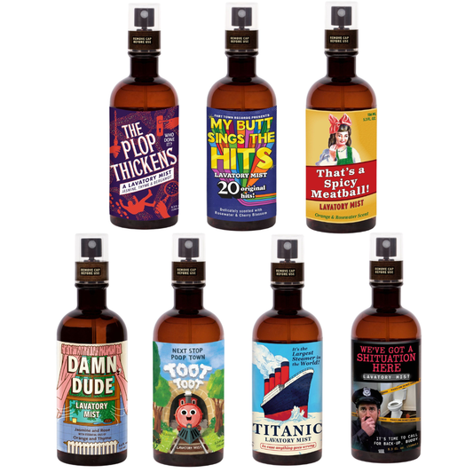 BlueQ Lavatory Mist — One of Each (7 Full-Size Sprays)-BlueQ-The Bullish Store