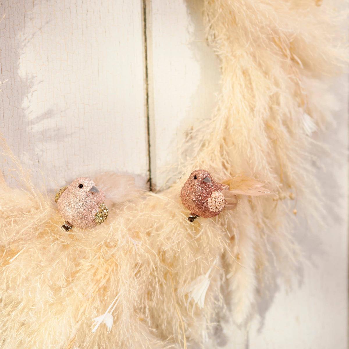 Blush Birds Ornament Set - detail