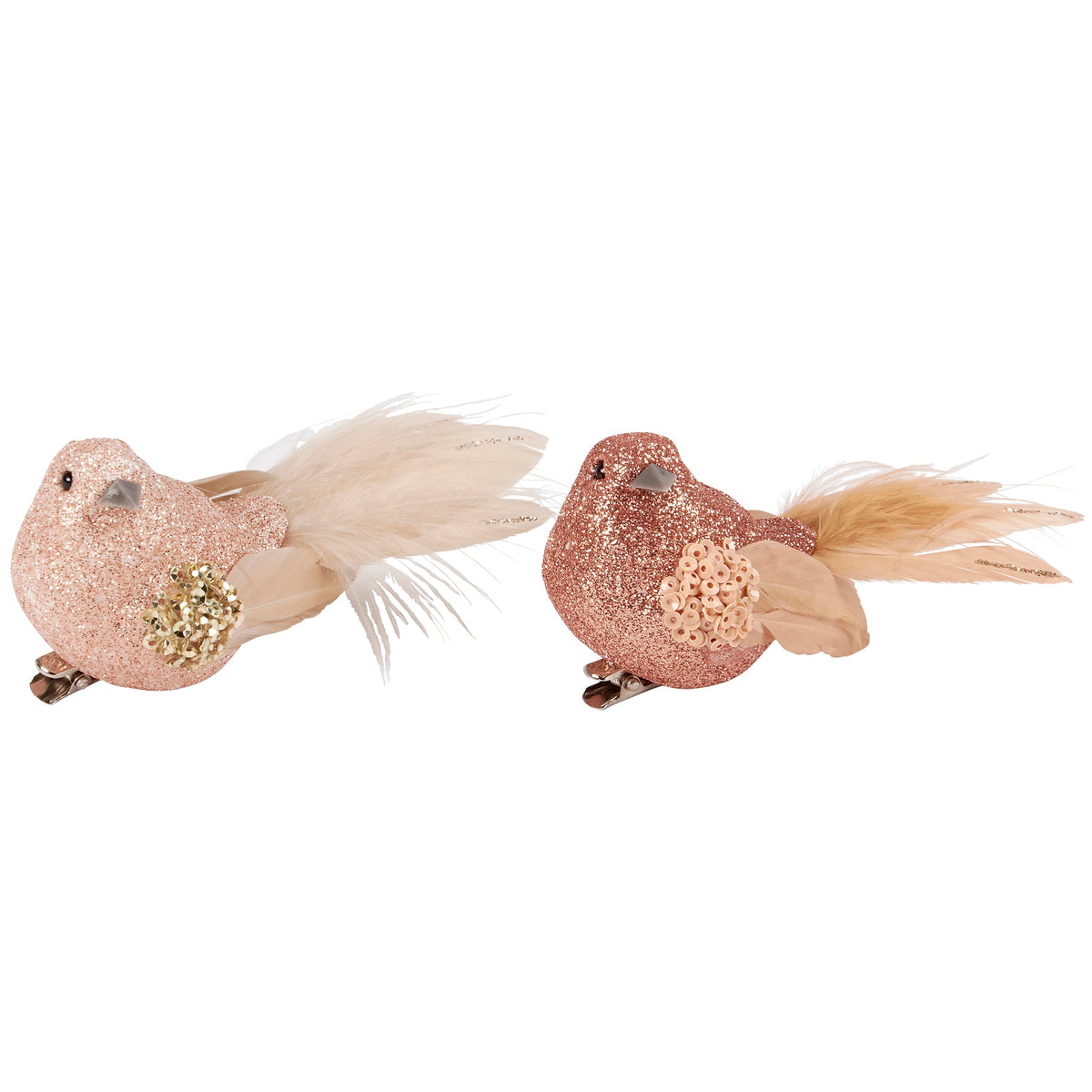 Blush Birds Ornament Set - lifestyle