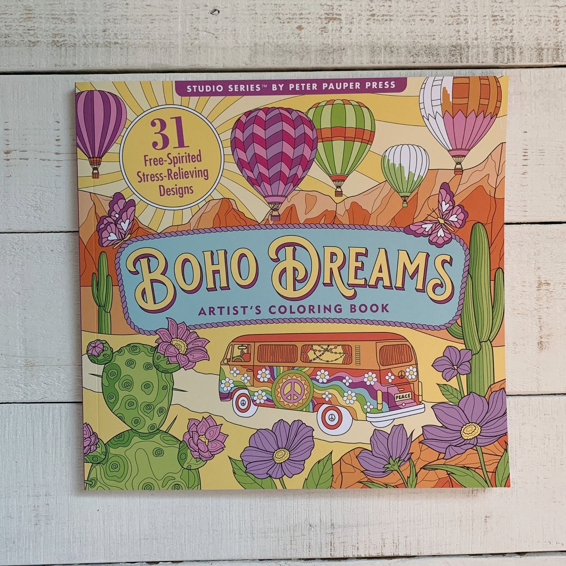 Boho Dreams Adult Coloring Book | 31 Bohemian Inspired Designs Artwork