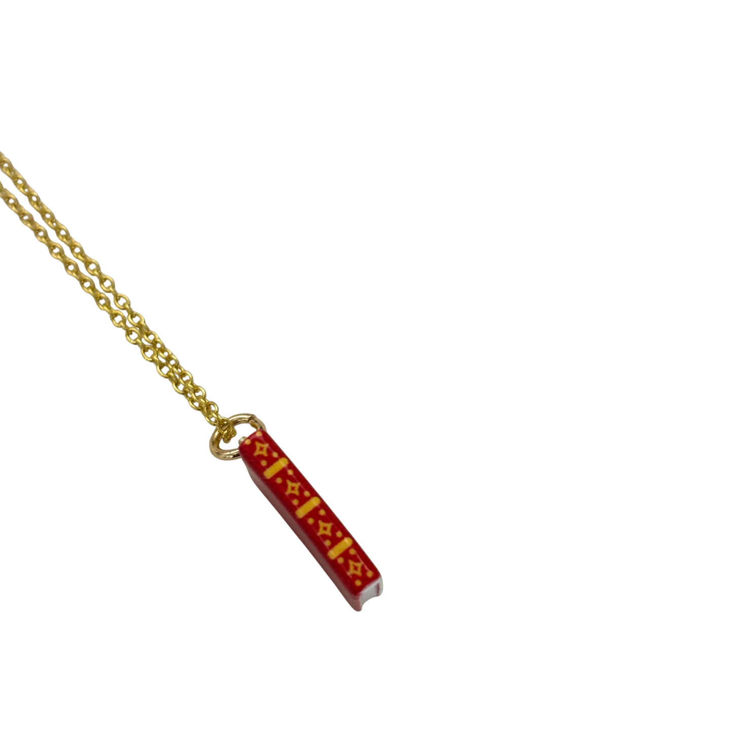 Book Lover Charm Necklace | Handpainted Mini Book | 20" Gold Chain | Romantasy, Spicy, or Cryptid Guide