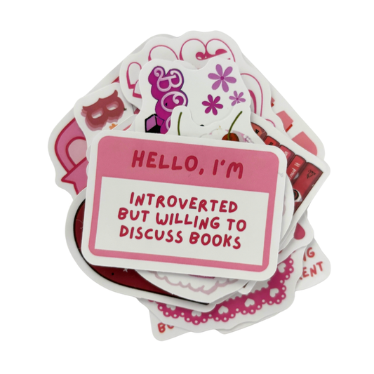Book Lover Sticker Pack | 13–20 Stickers in 4 Bookish Themes