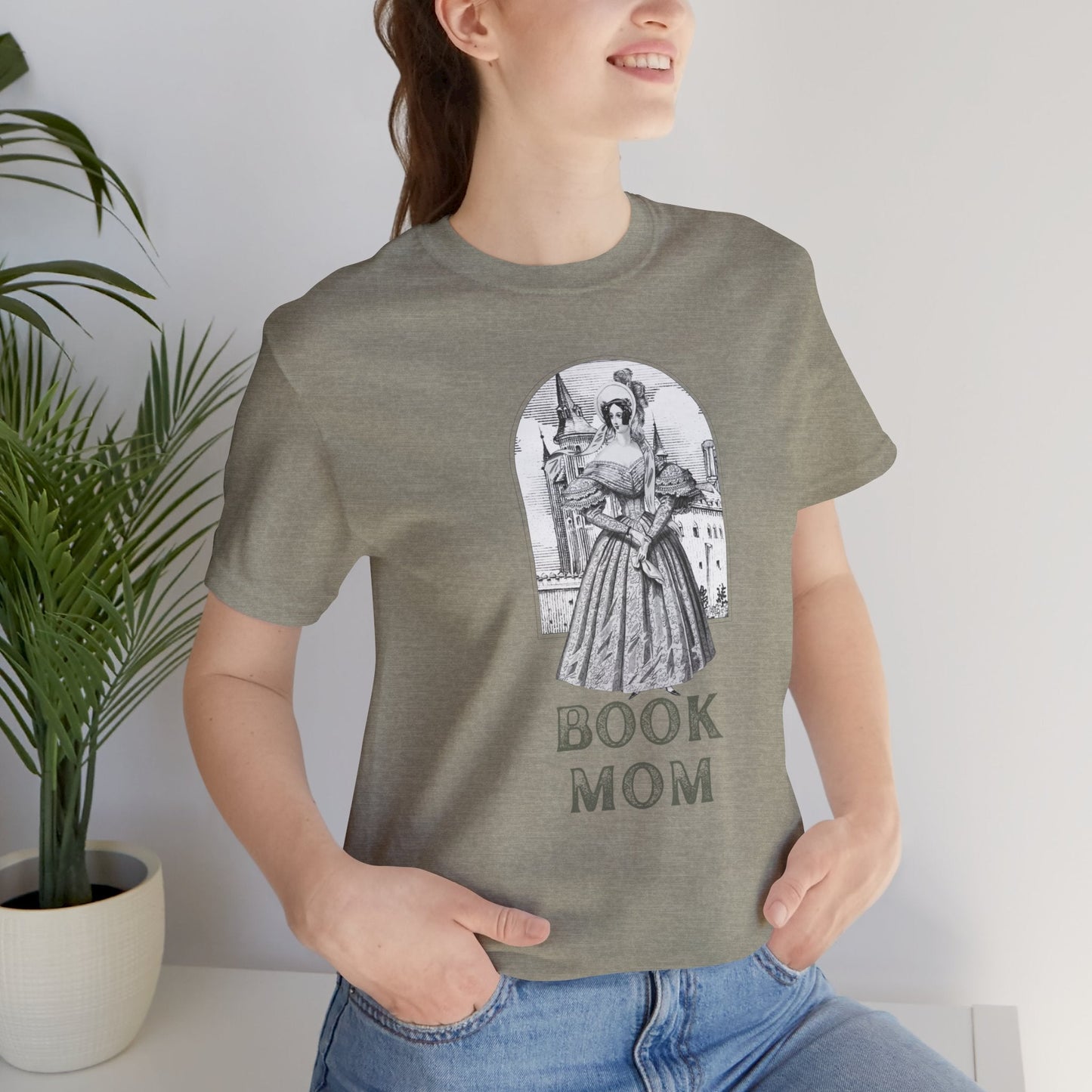 Book Mom Unisex Jersey Short Sleeve Tee | Bibliophile | Victorian | Book Lovers