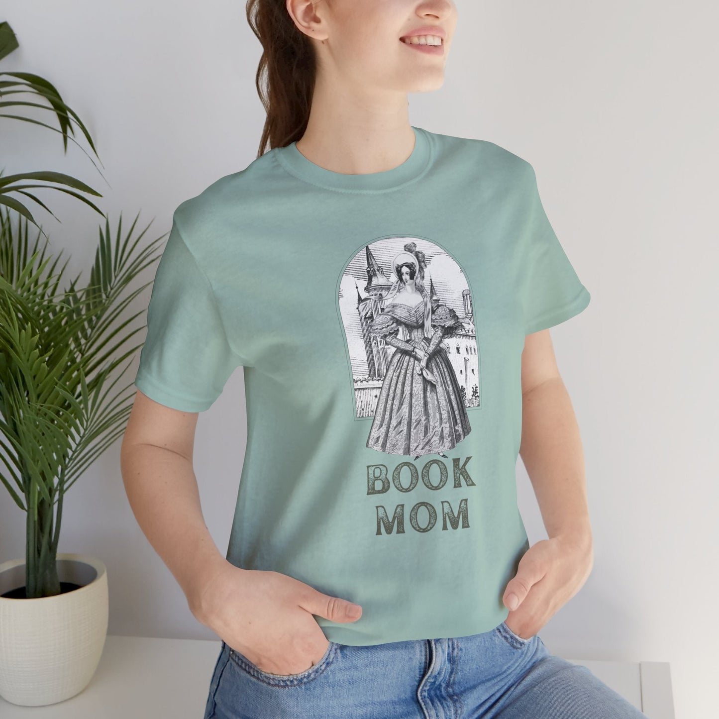 Book Mom Unisex Jersey Short Sleeve Tee | Bibliophile | Victorian | Book Lovers