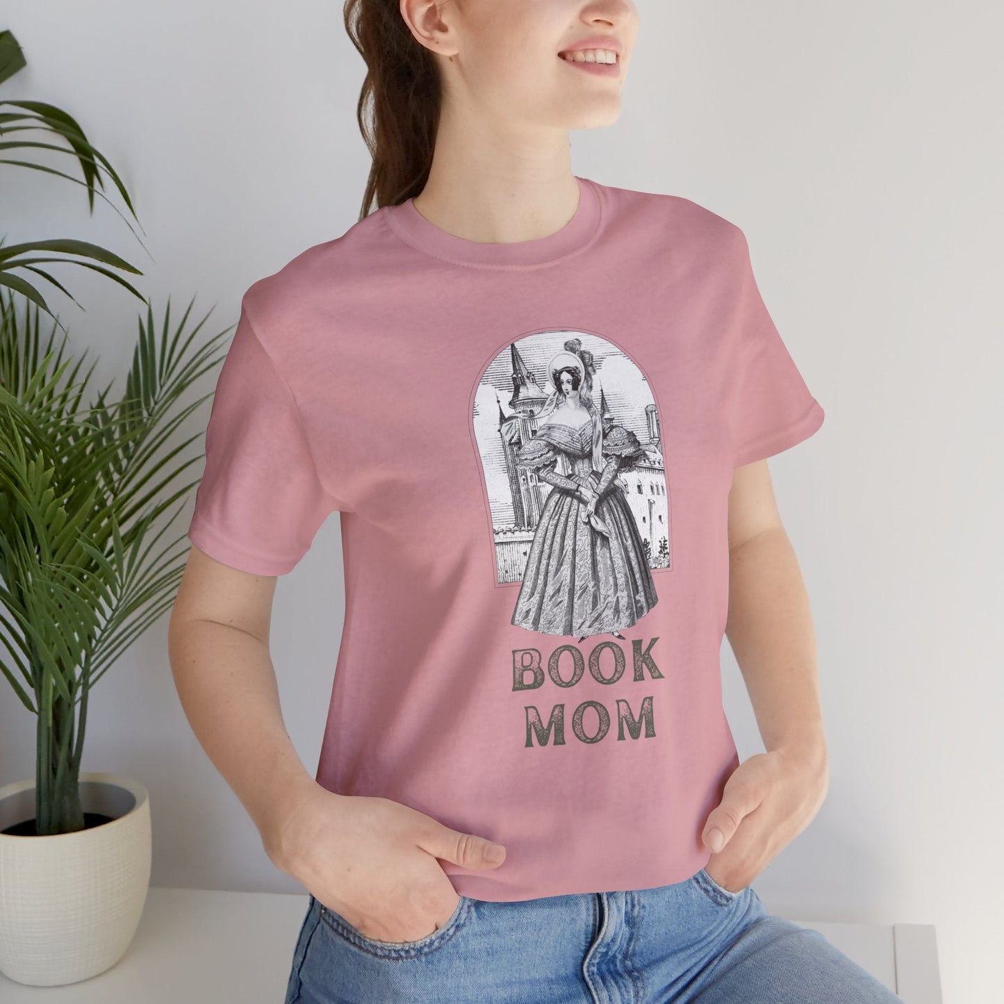 Book Mom Unisex Jersey Short Sleeve Tee | Bibliophile | Victorian | Book Lovers