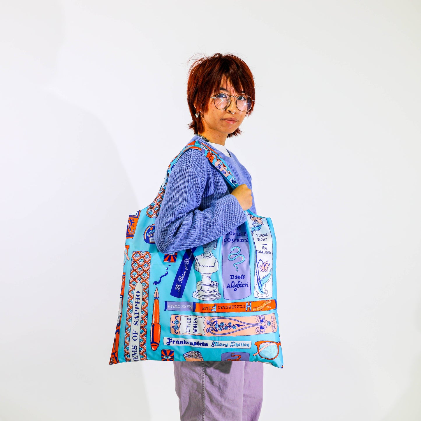 Bookbag Art Sack® Eco-Friendly Reusable Book Lovers Tote Bag