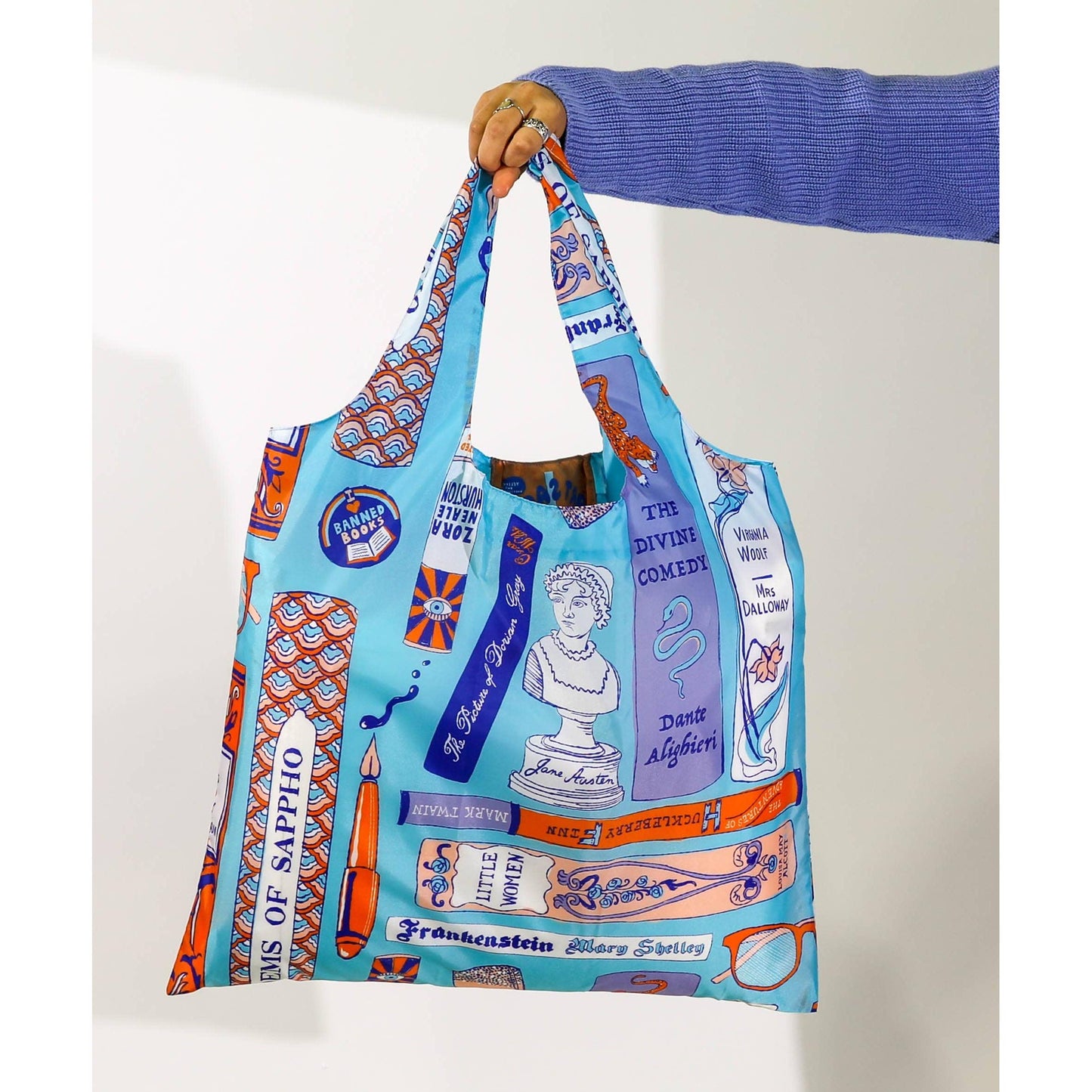 Bookbag Art Sack® Eco-Friendly Reusable Book Lovers Tote Bag