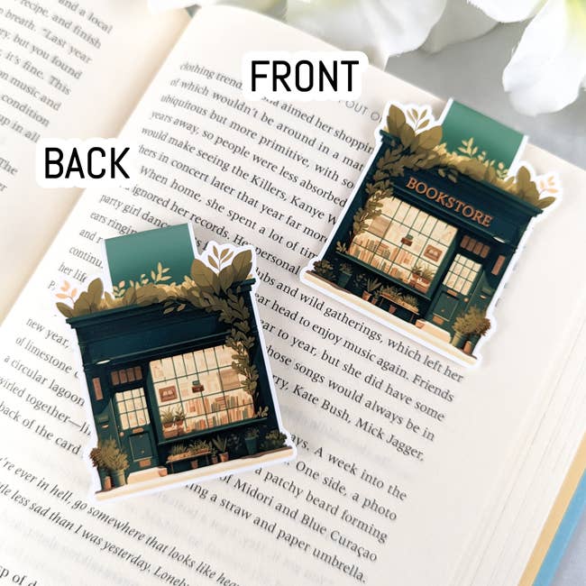 Bookstore Magnetic Bookmark | Bookshop Bookish Booklovers Tab Tag Marker