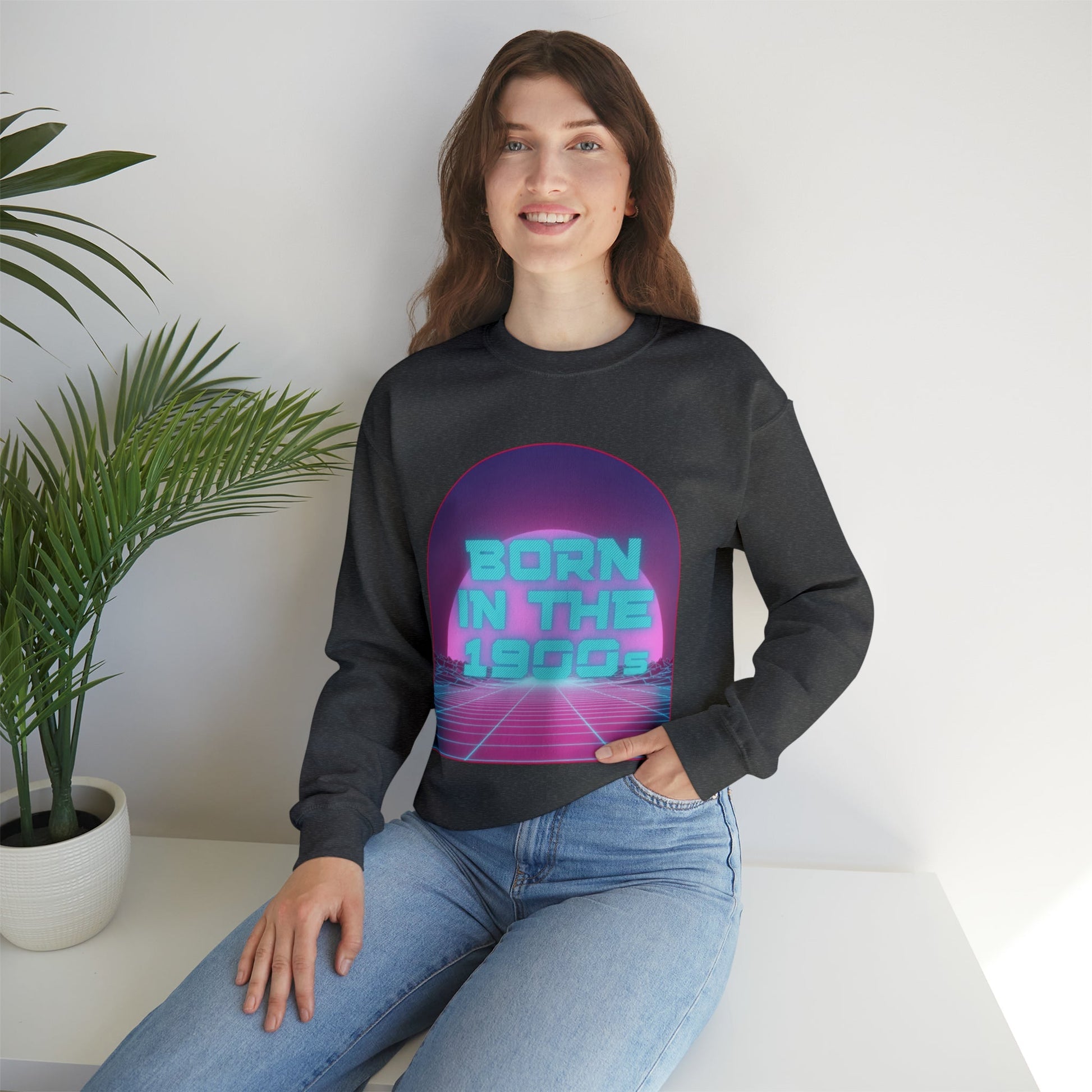 Born in the 1900s Unisex Heavy Blend™ Crewneck Sweatshirt Sizes SM-5XL | Plus Size Available