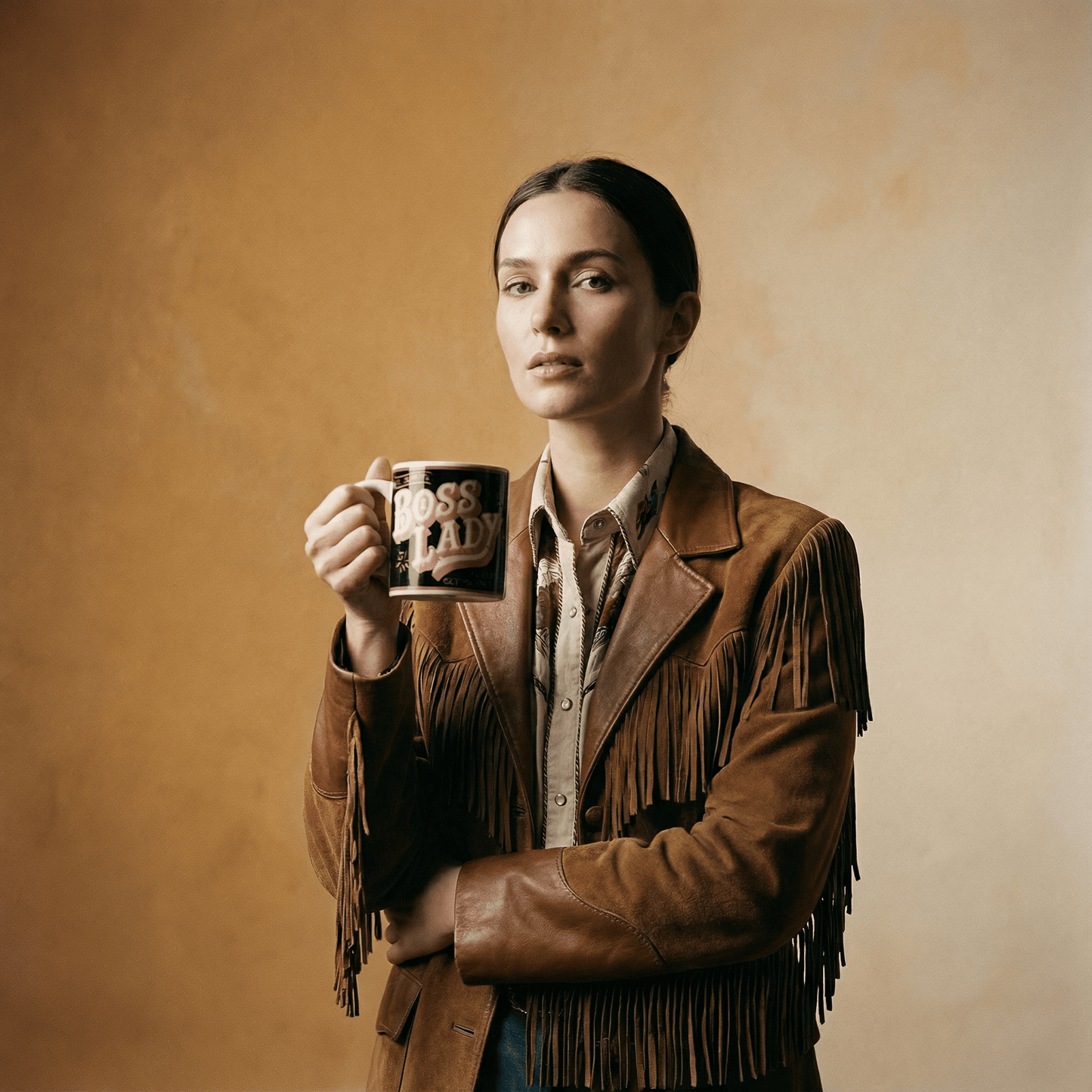 Boss Lady Porcelain Mug | Wrap-around Design Ceramic Coffee Tea Cup | 12oz