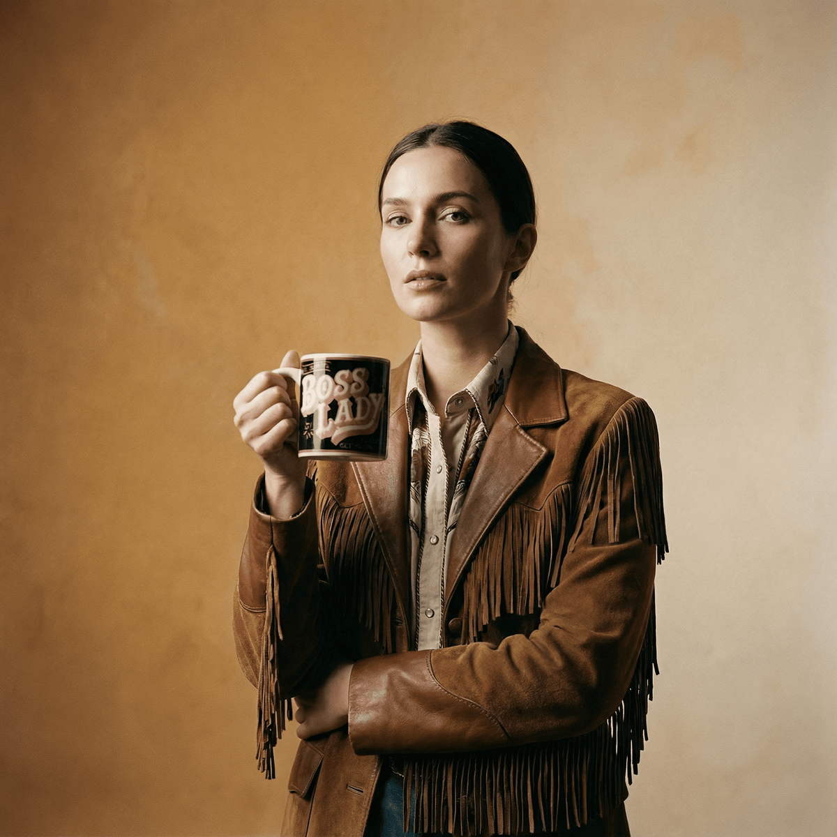 Boss Lady Porcelain Mug | Wrap-around Design Ceramic Coffee Tea Cup | 12oz