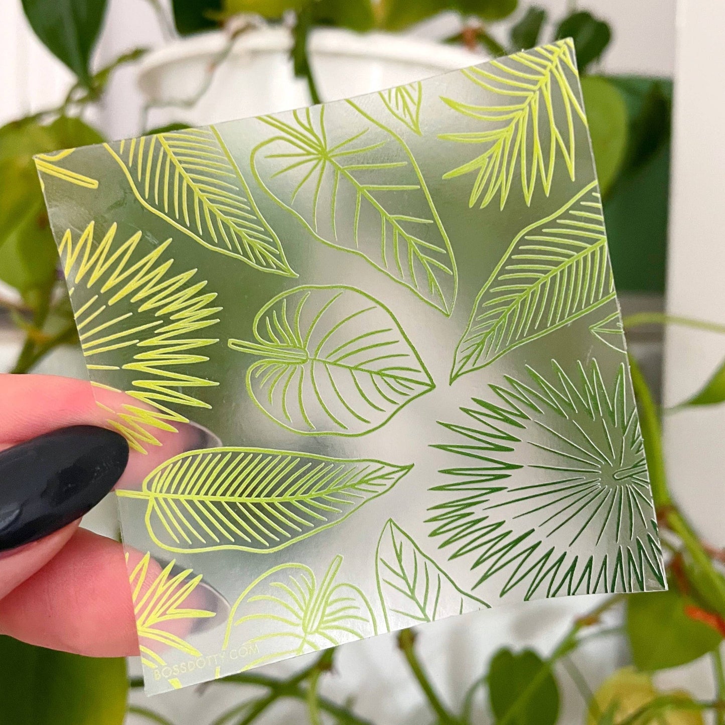 Botanicals Clear Vinyl Sticker
