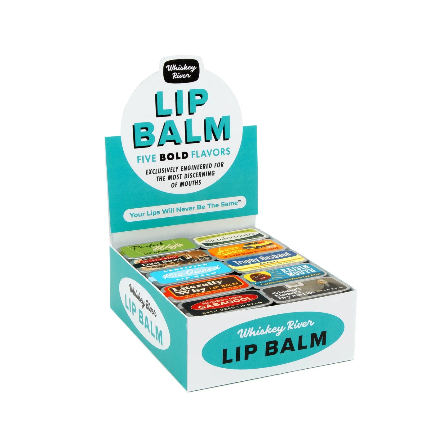 Bougie Bitch Lip Balm in Old School Tin | Funny Vanilla Lip Moisturizer
