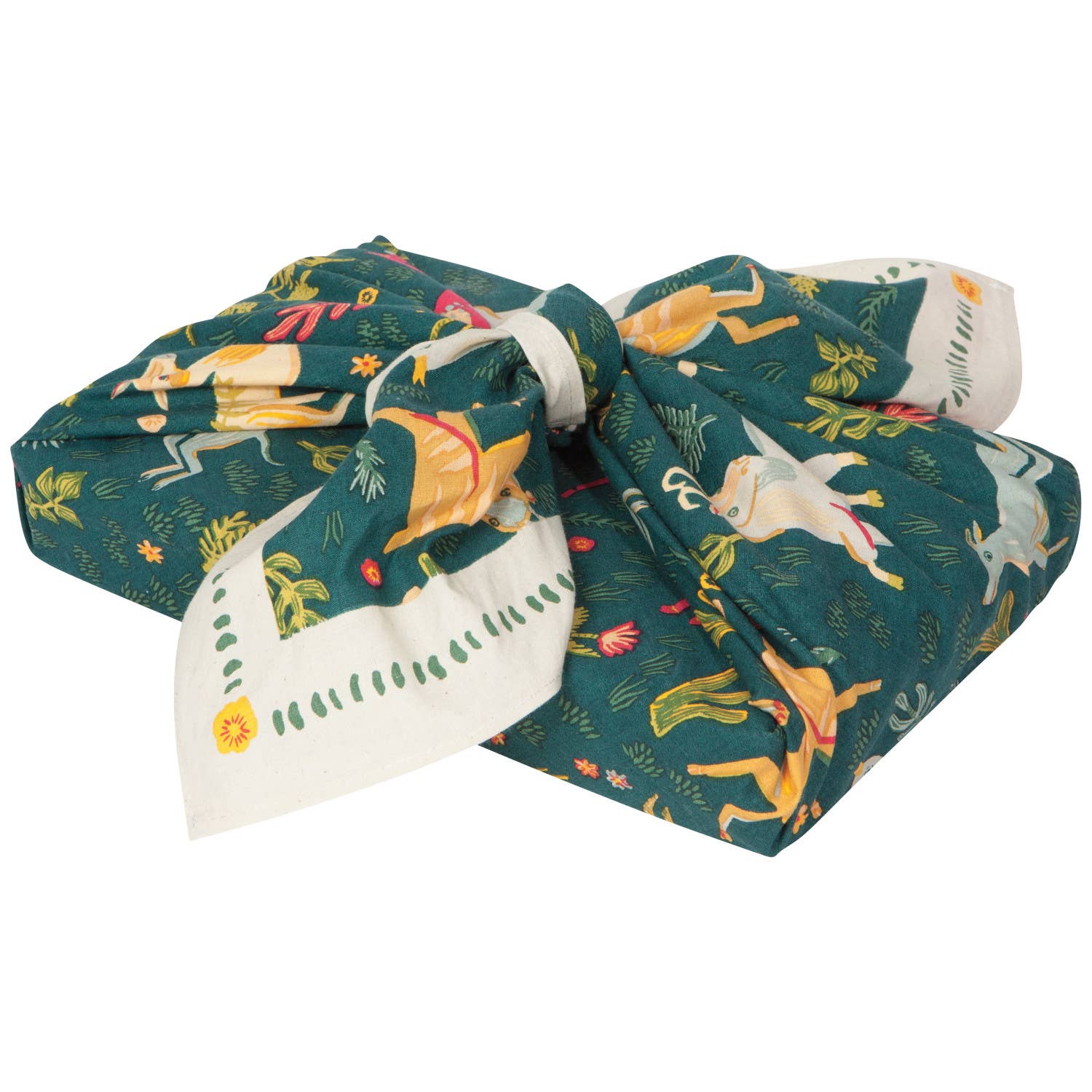 Boundless Recycled Reusable Gift Wrap | Rewrapped Repurpose and Wear Fabric Square Wrapper