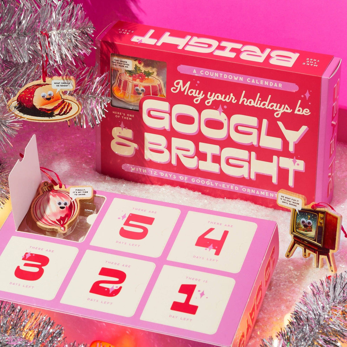 Brass Monkey Googly & Bright Holiday Christmas Advent Countdown Calendar-Chronicle Books-The Bullish Store