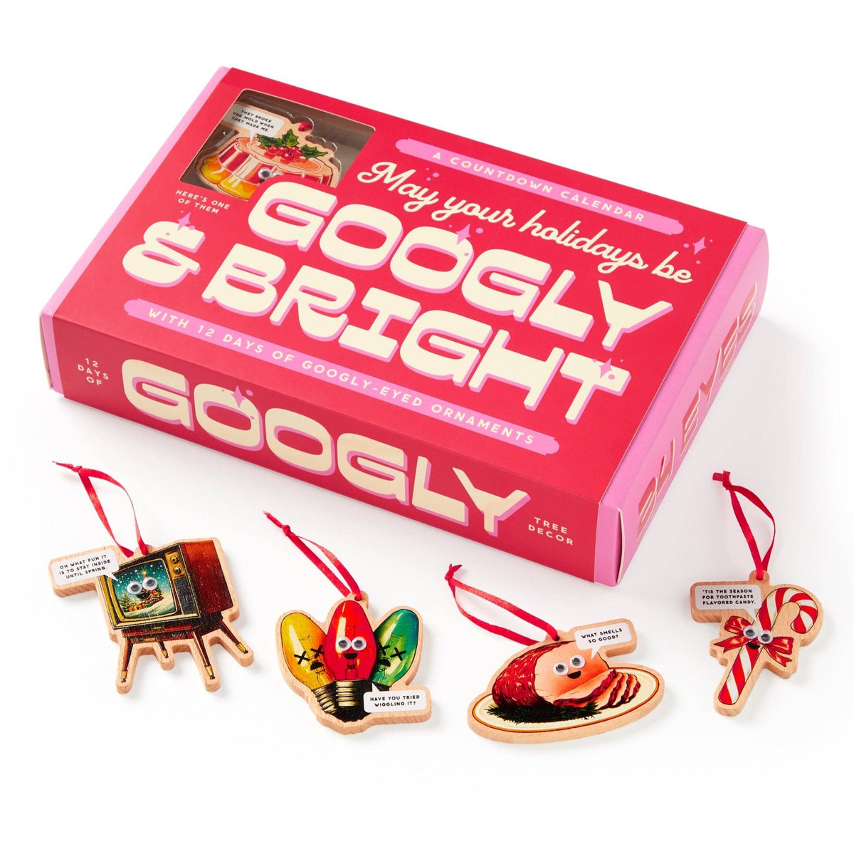 Brass Monkey Googly & Bright Holiday Christmas Advent Countdown Calendar-Chronicle Books-The Bullish Store