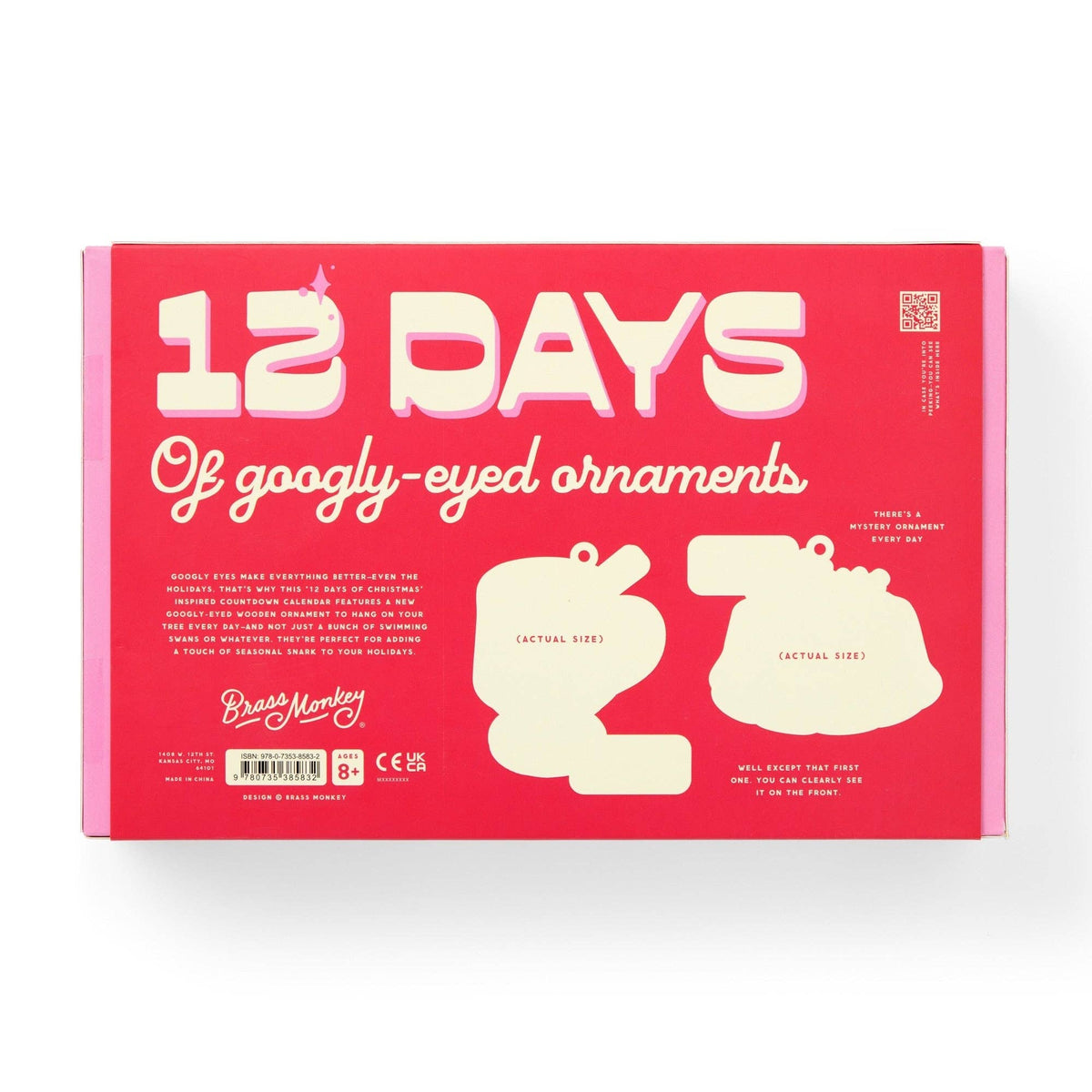 Brass Monkey Googly & Bright Holiday Christmas Advent Countdown Calendar-Chronicle Books-The Bullish Store