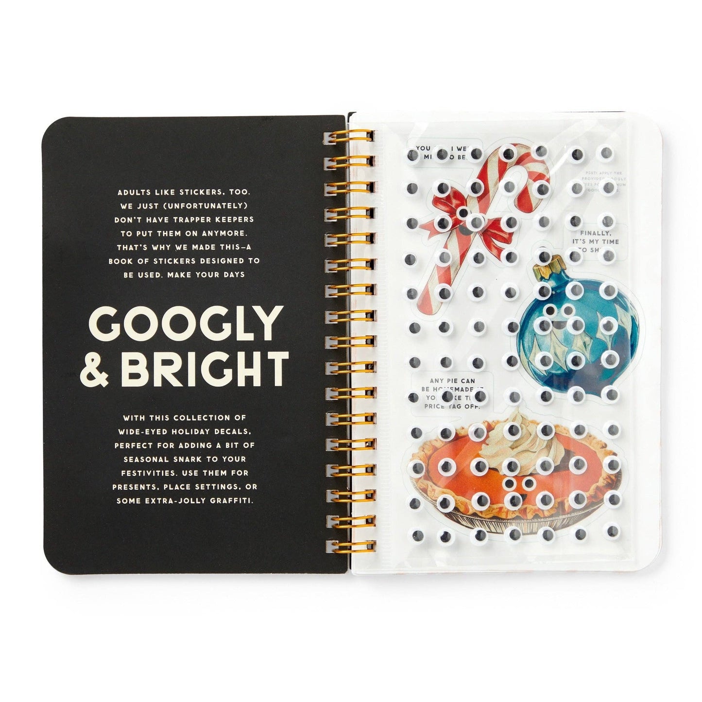 Brass Monkey Googly & Bright Holiday Christmas Sticker Book