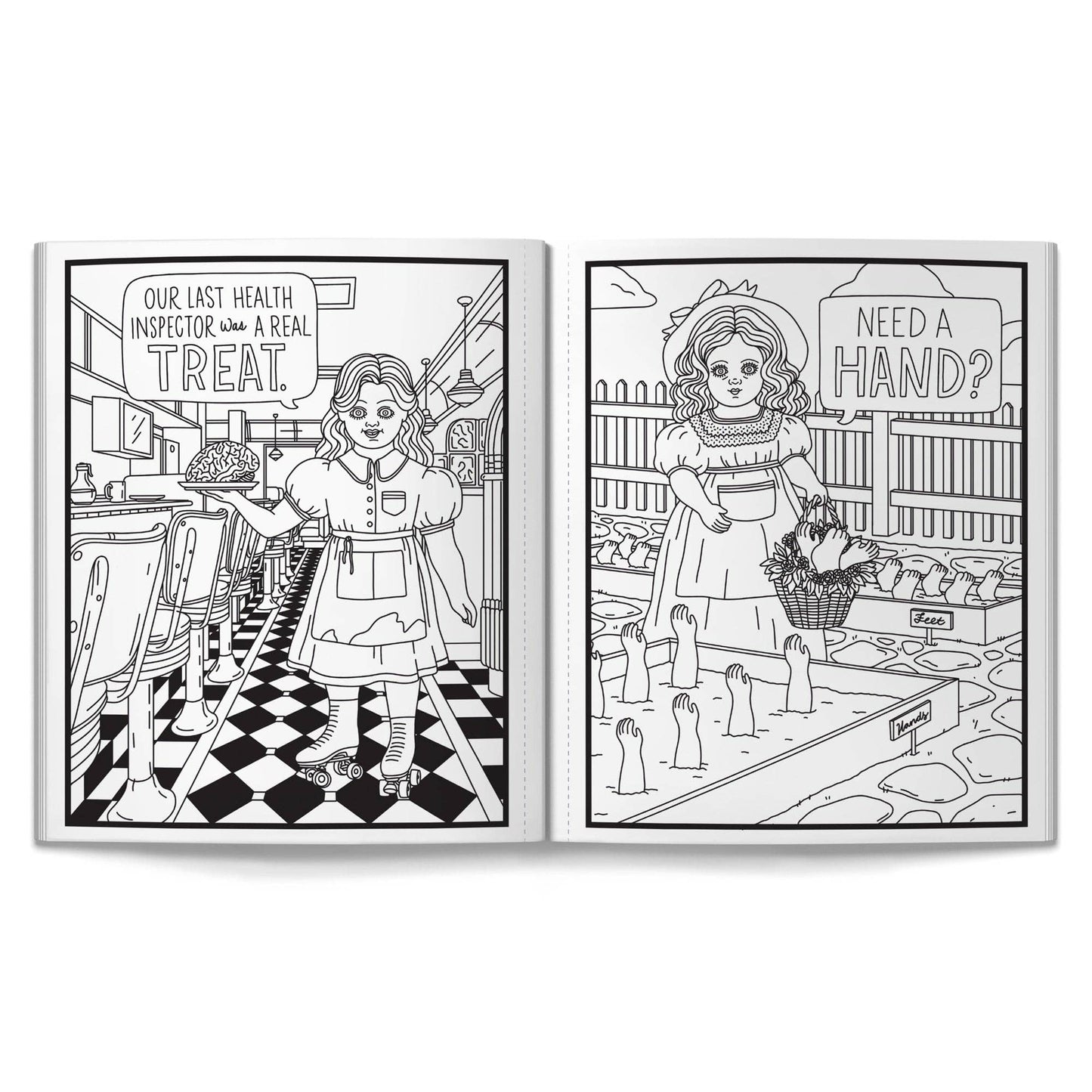 Brass Monkey Haunted Dolls Coloring Book-Chronicle Books-The Bullish Store