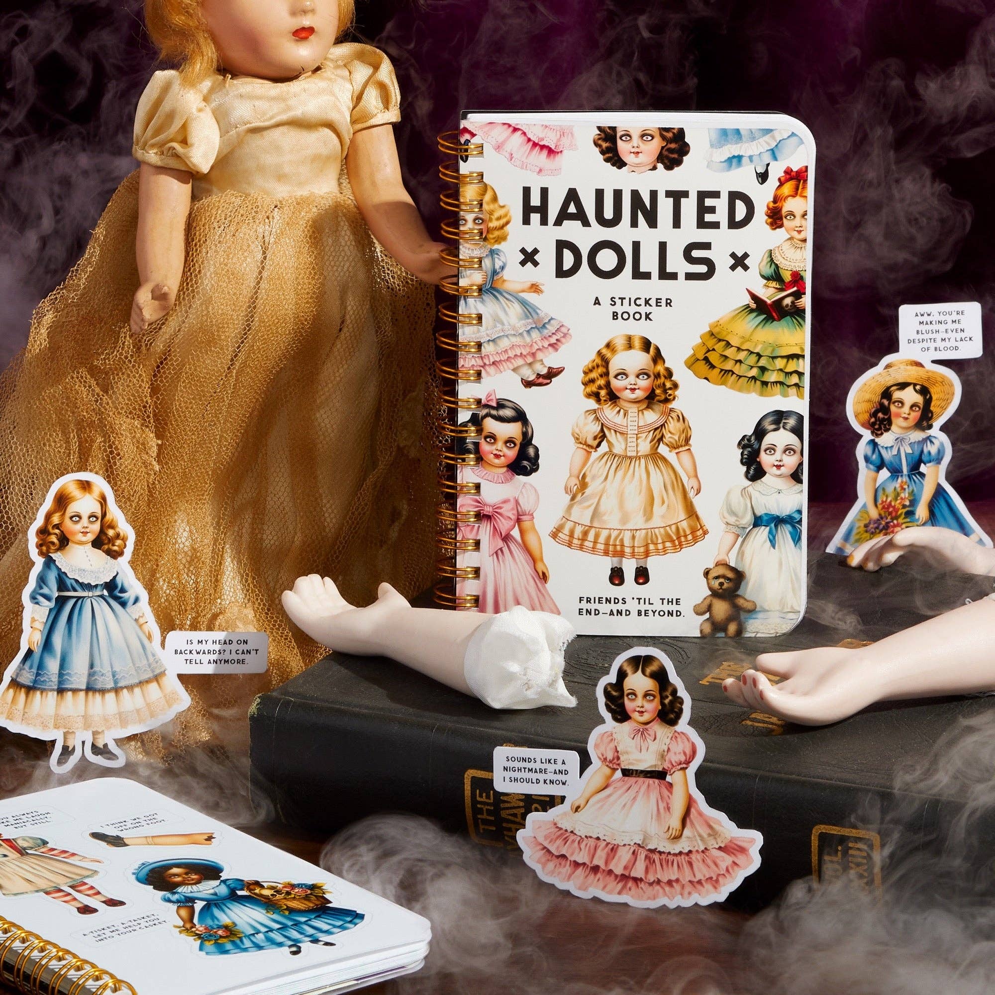 Gothic Haunted Dolls Sticker Book