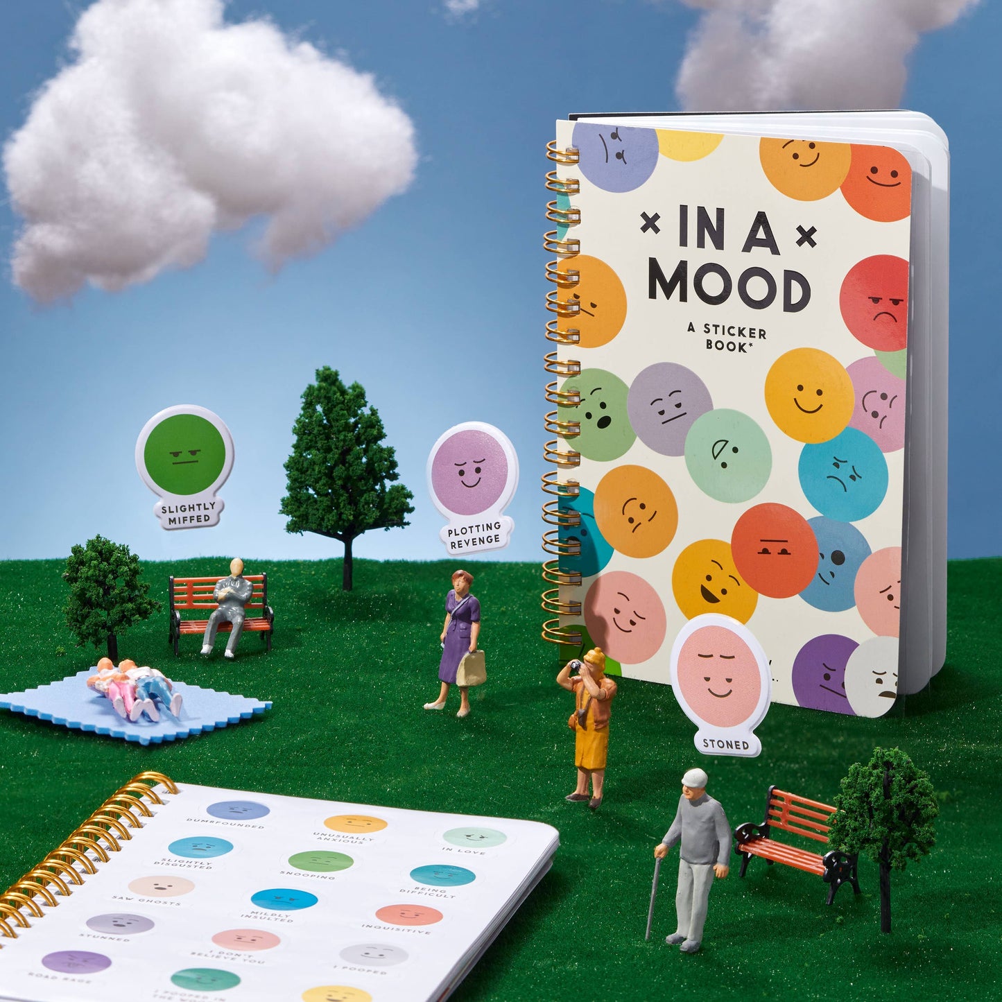 Brass Monkey In A Mood Sticker Book | Emotions Moody Emoticons Decals