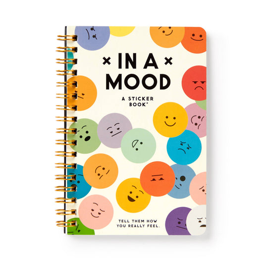 Brass Monkey In A Mood Sticker Book | Emotions Moody Emoticons Decals