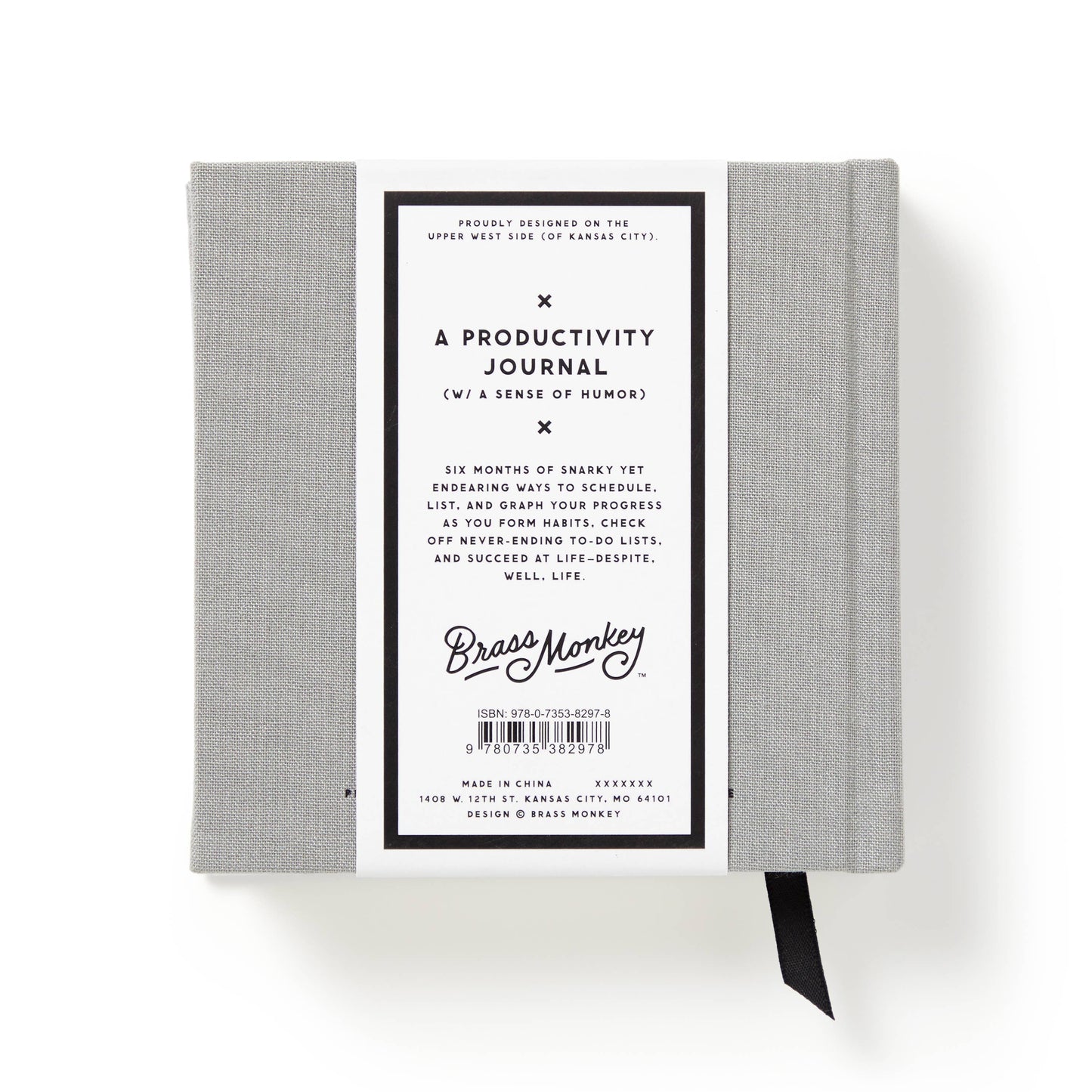 Brass Monkey "My Master Plan" Guided Productivity Journal | Hardcover Cloth Bound