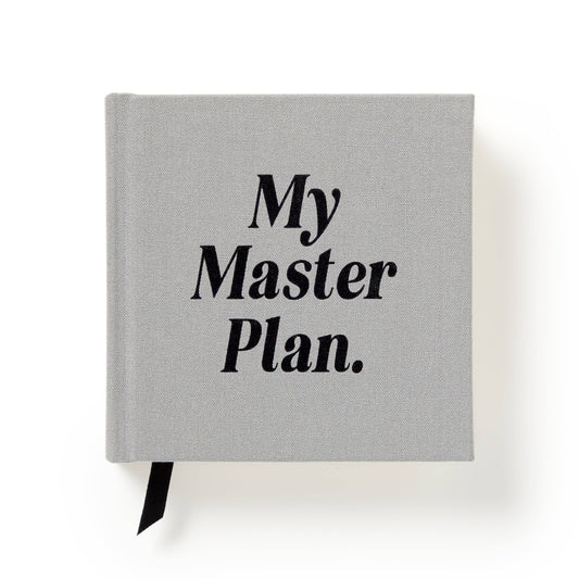 Brass Monkey "My Master Plan" Guided Productivity Journal | Hardcover Cloth Bound