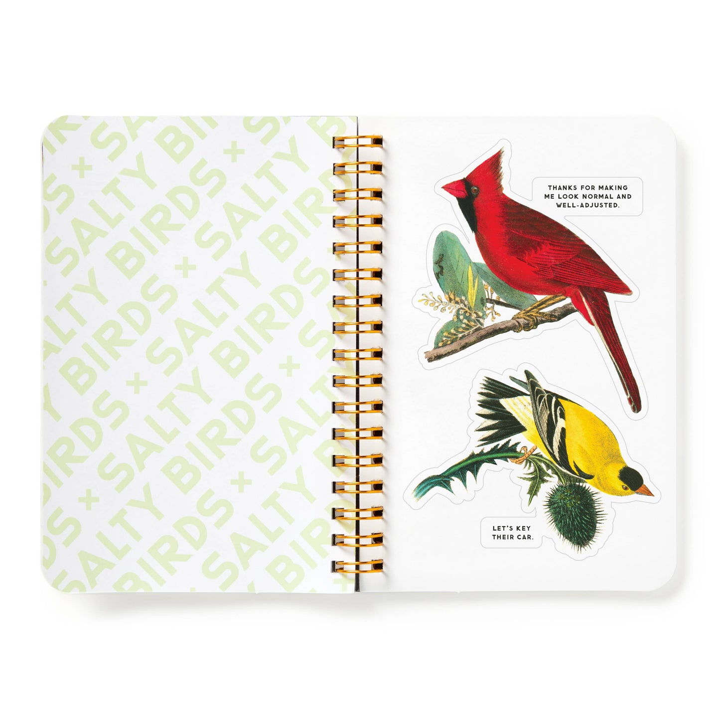 Brass Monkey Salty Birds Sticker Book | Vintage Illustrations Decals
