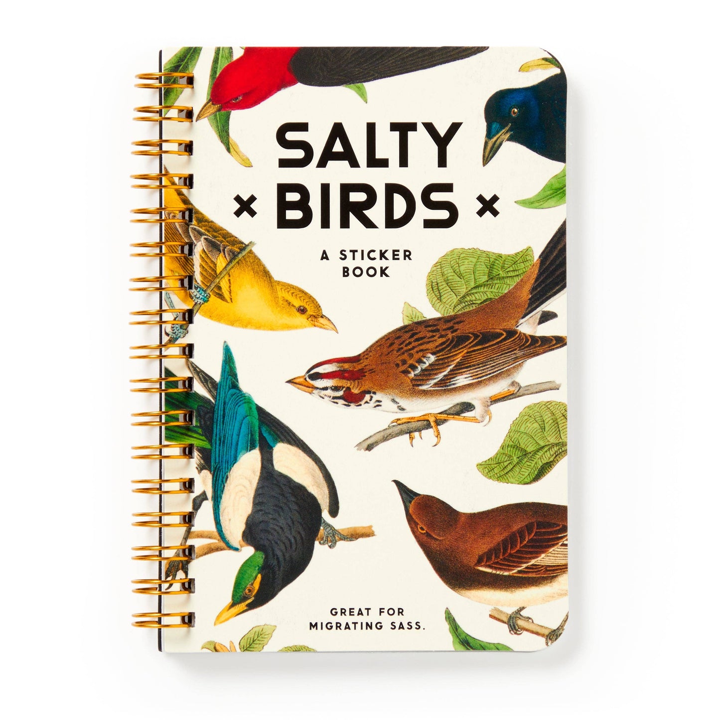 Brass Monkey Salty Birds Sticker Book | Vintage Illustrations Decals