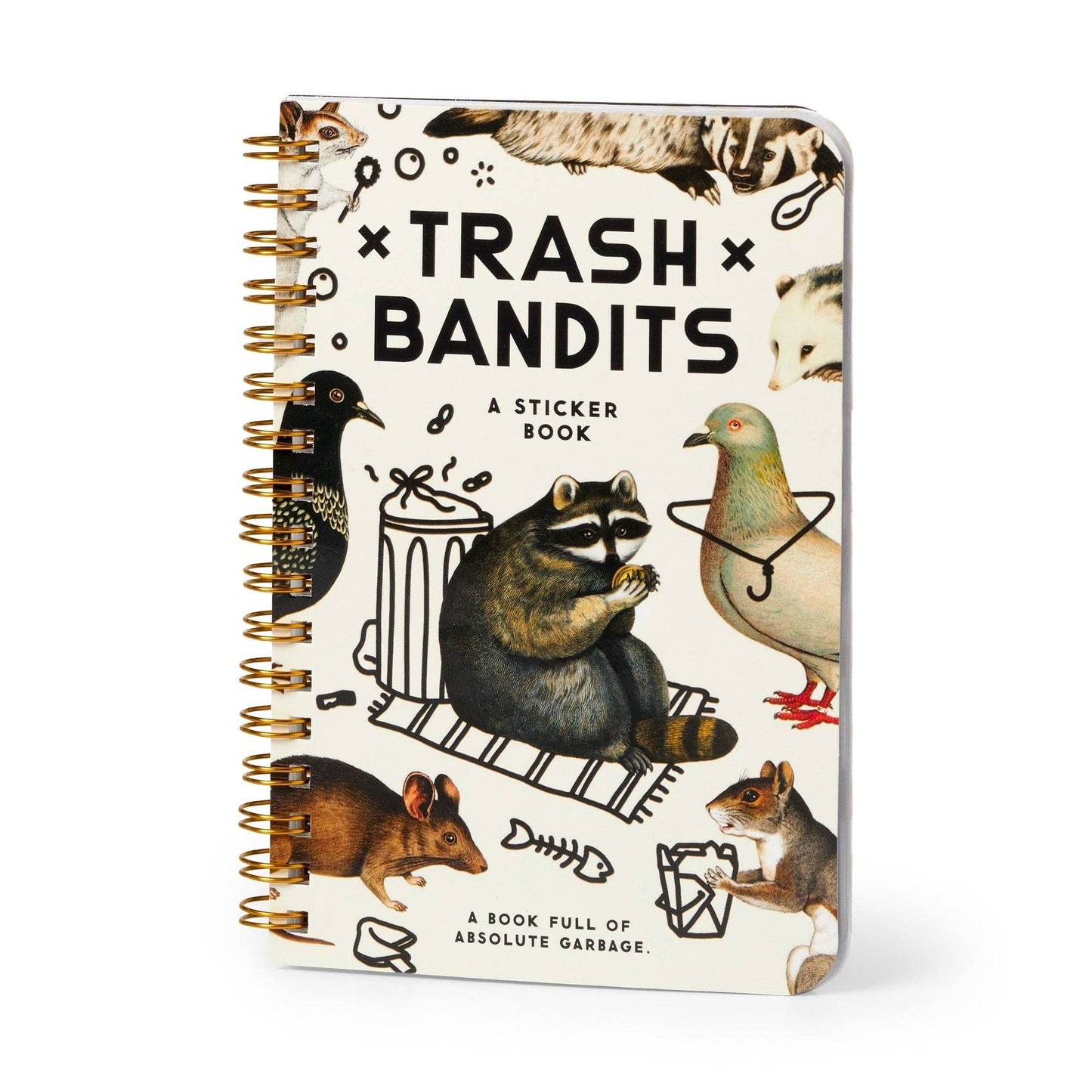 Brass Monkey Trash Bandits Sticker Book-Chronicle Books-The Bullish Store