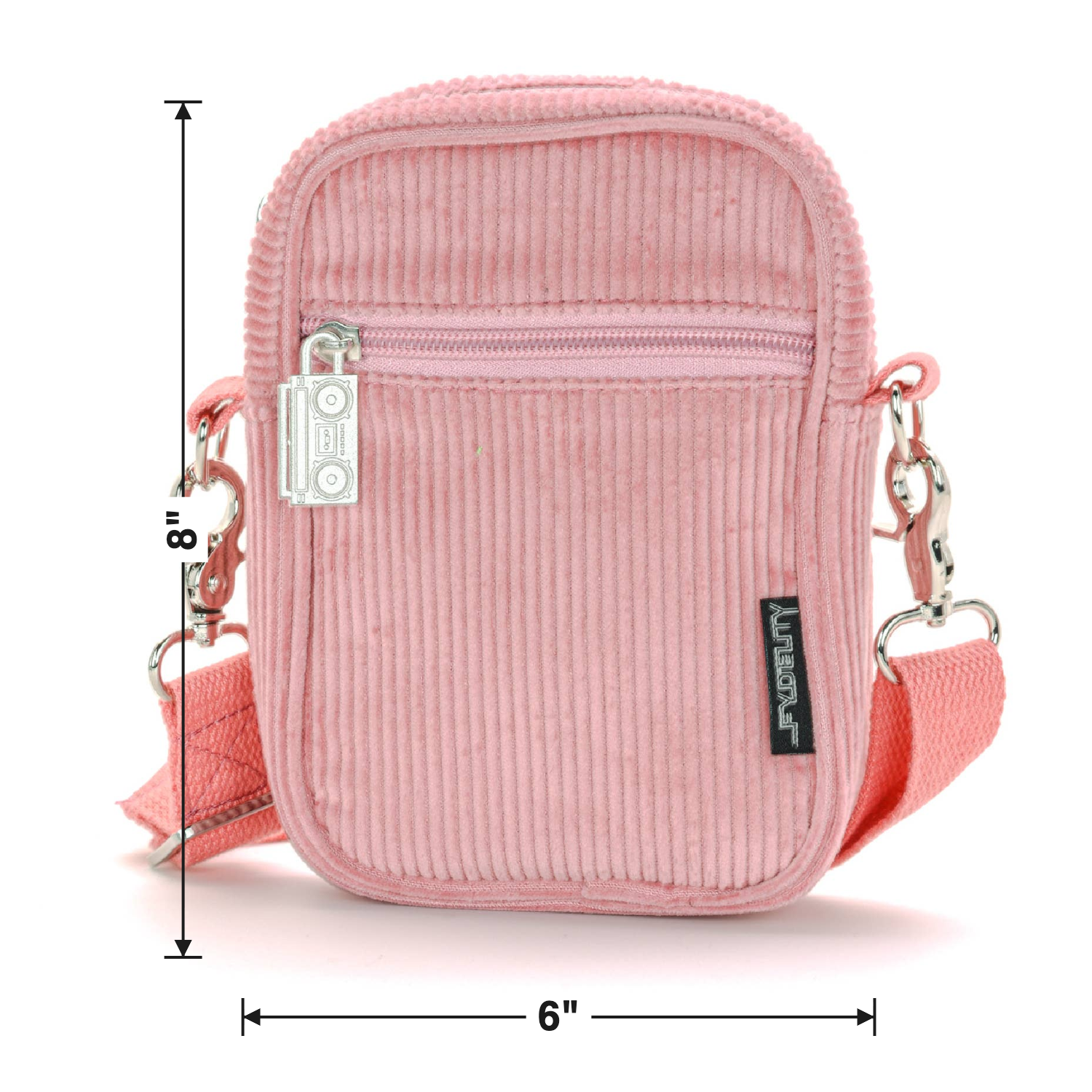Size chart — 6" W x 8" H (bag body)