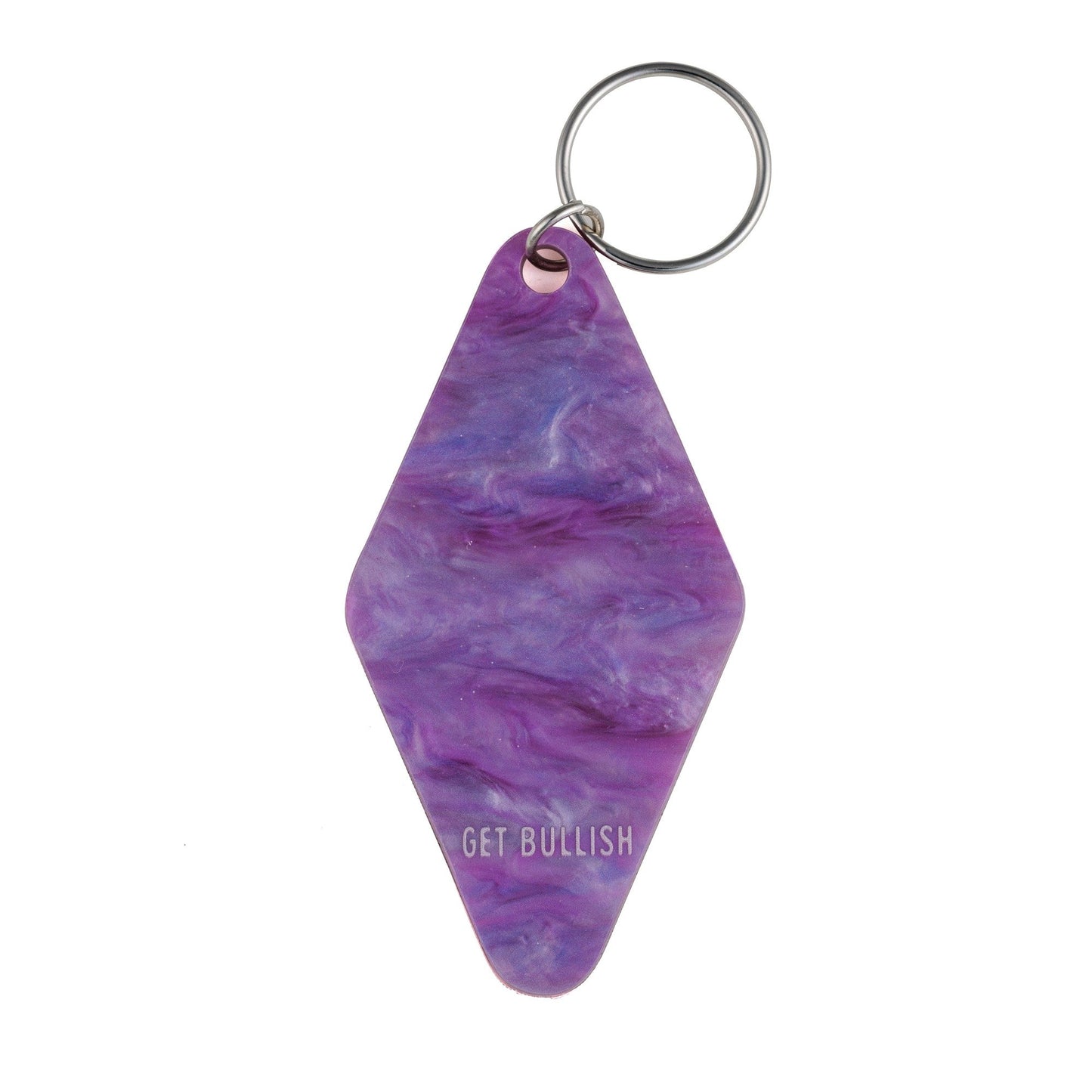 Brilliant Woman Who Can Do Anything Purple Marble Keychain | Gift for Her