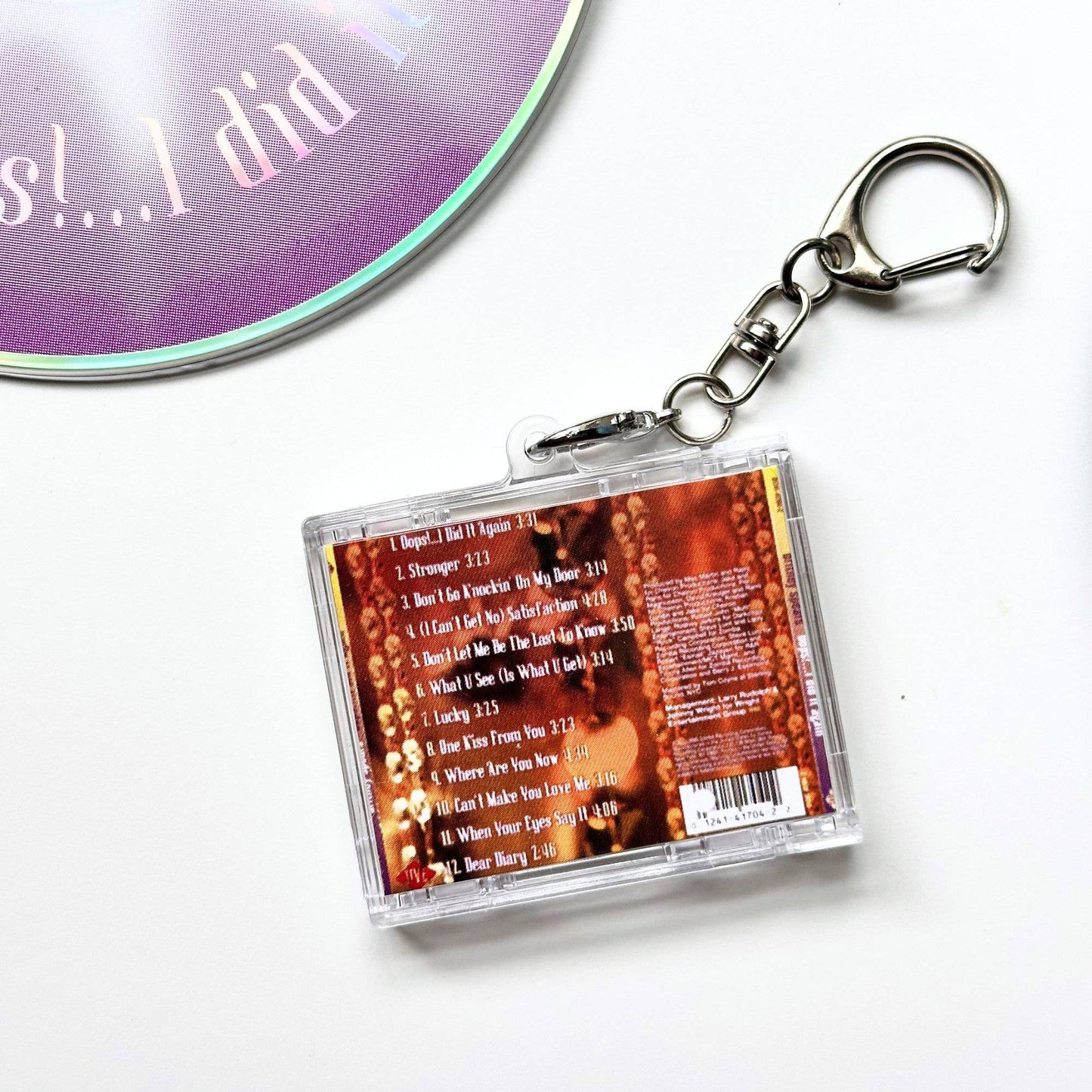Britney Spears "Oops!... I Did It Again!" Mini CD Case Keychain