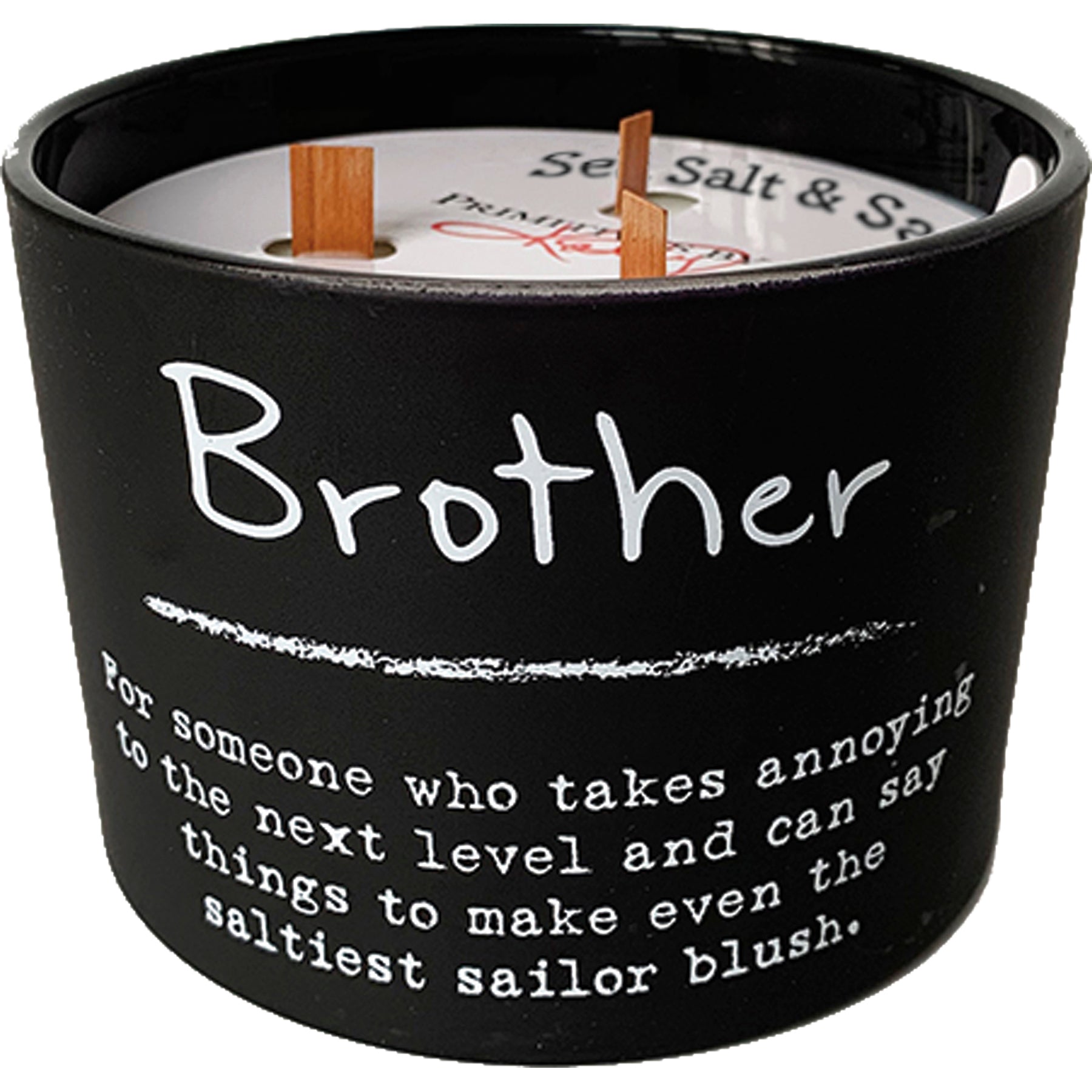 Brother Jar Candle | Matte Black Glass | 26hrs Burn Time