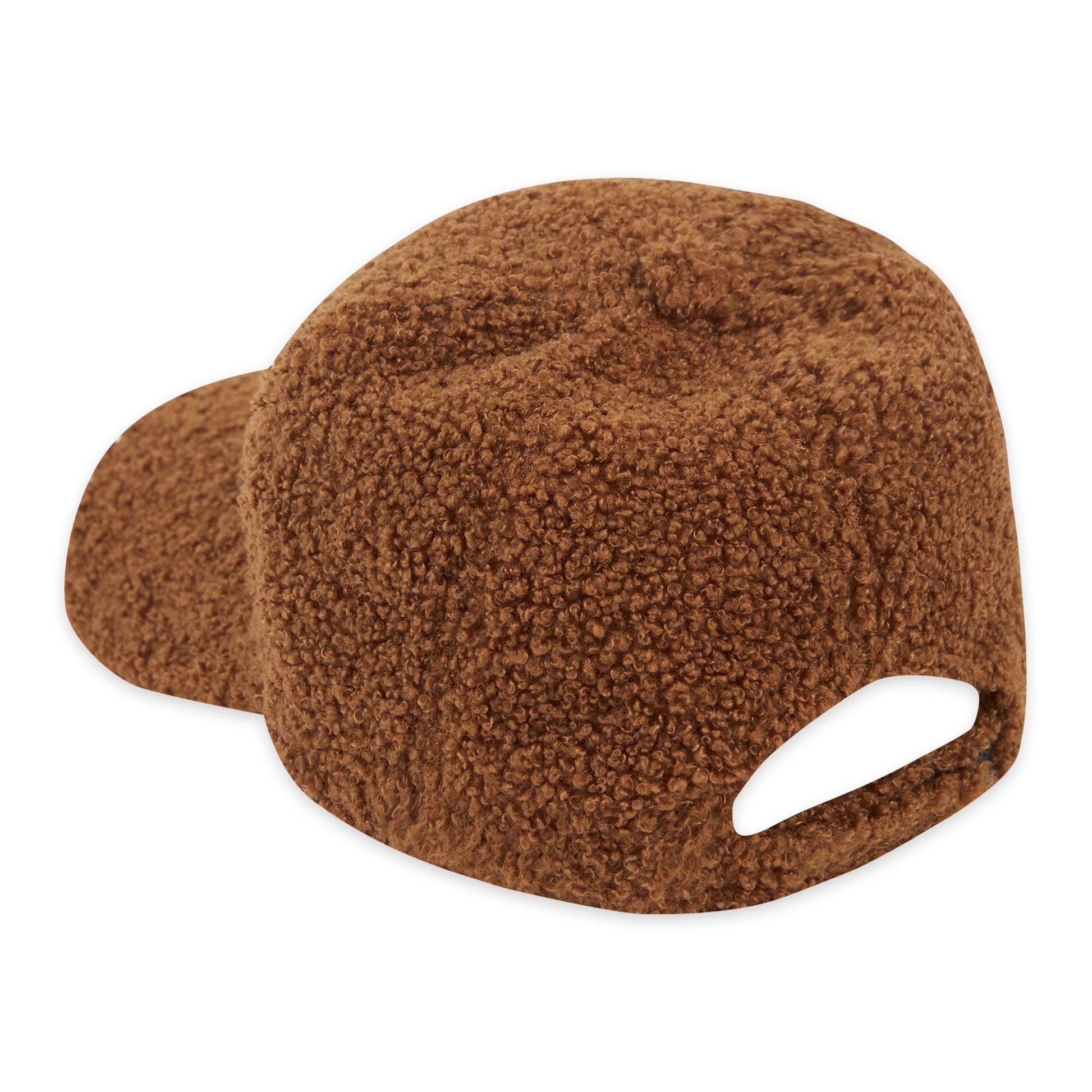 Brown Fleece Ball Cap | Mens / Unisex Sherpa Style Fall Winter Hat