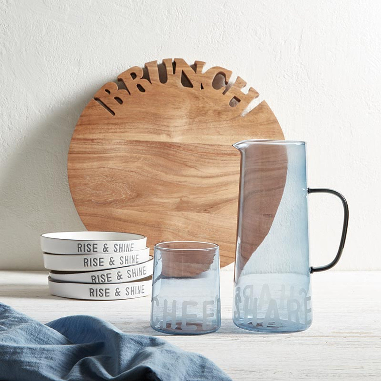 Brunch Cutting Board | Acacia Chopping Board Serving Tray | 14''