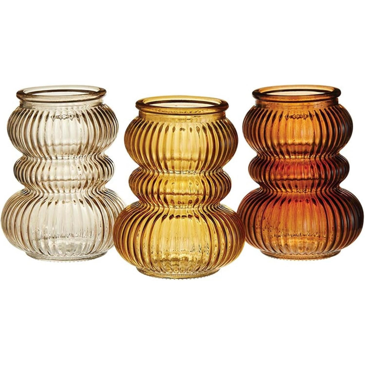 Bubble Shaped Candleholder Set of 3 | Taper or Pillar Candle Holders | 47th & Main