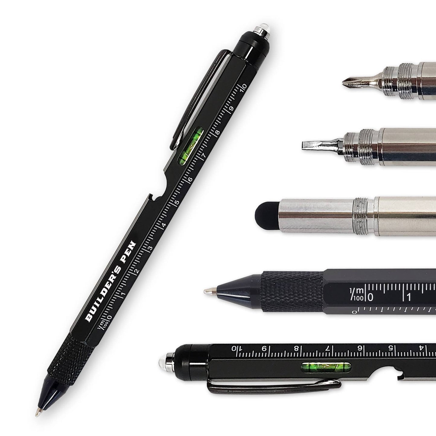 Builder's Pen 9-in-1 Multi-Tool Gadget | The Ultimate Drafting Pen | Gifts For Him