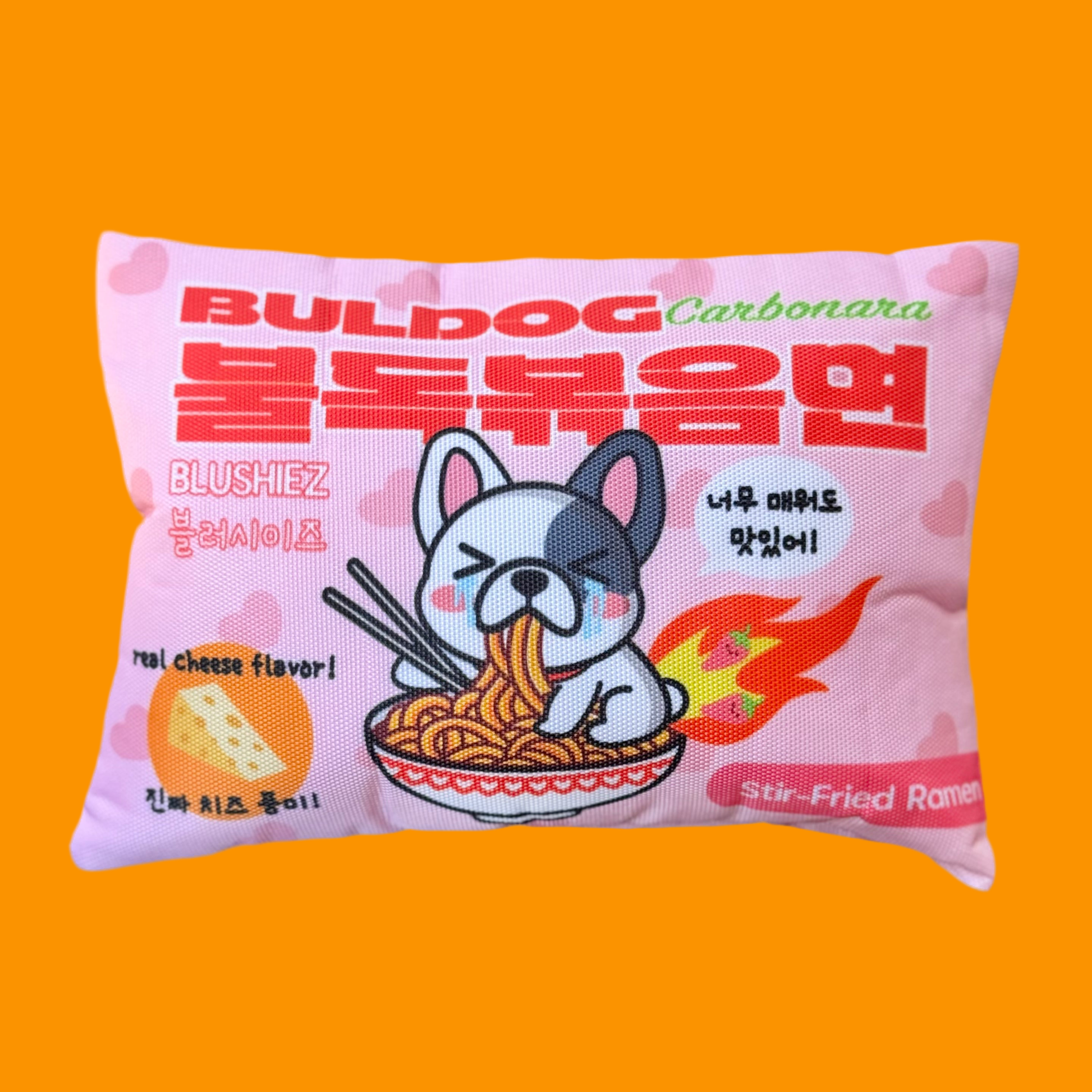 Bul-dog Ramen Noodles Dog Toy with 3 Attached "Seasoning Packets"-Blushiez-The Bullish Store