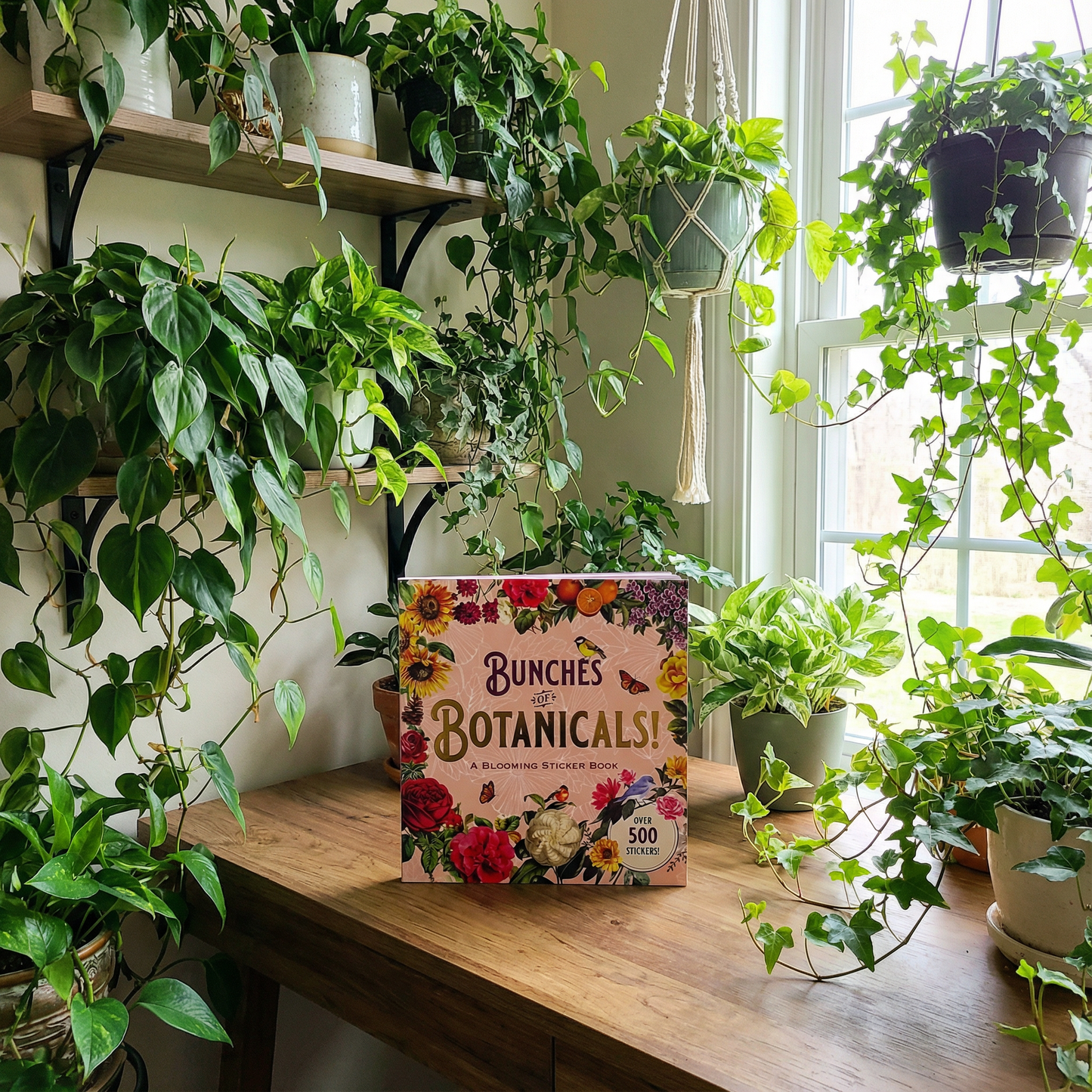 Bunches of Botanicals Decorative Stickers | A Blooming Sticker Book | Over 500 Decals