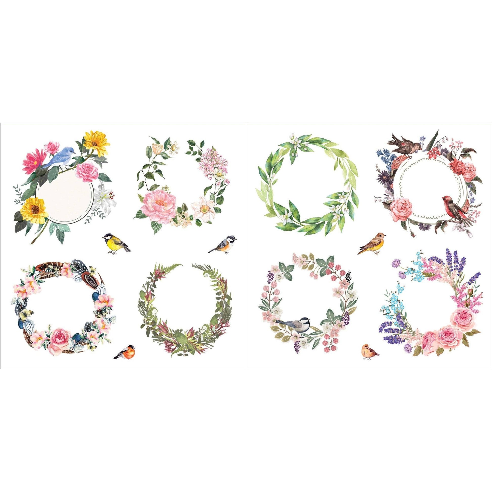 Bunches of Botanicals Decorative Stickers | A Blooming Sticker Book | Over 500 Decals
